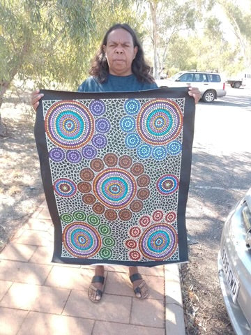 Maryanne Gibson - Bush Flowers, Bush Seeds, and Bush Medicine - 88x66cm .27-1