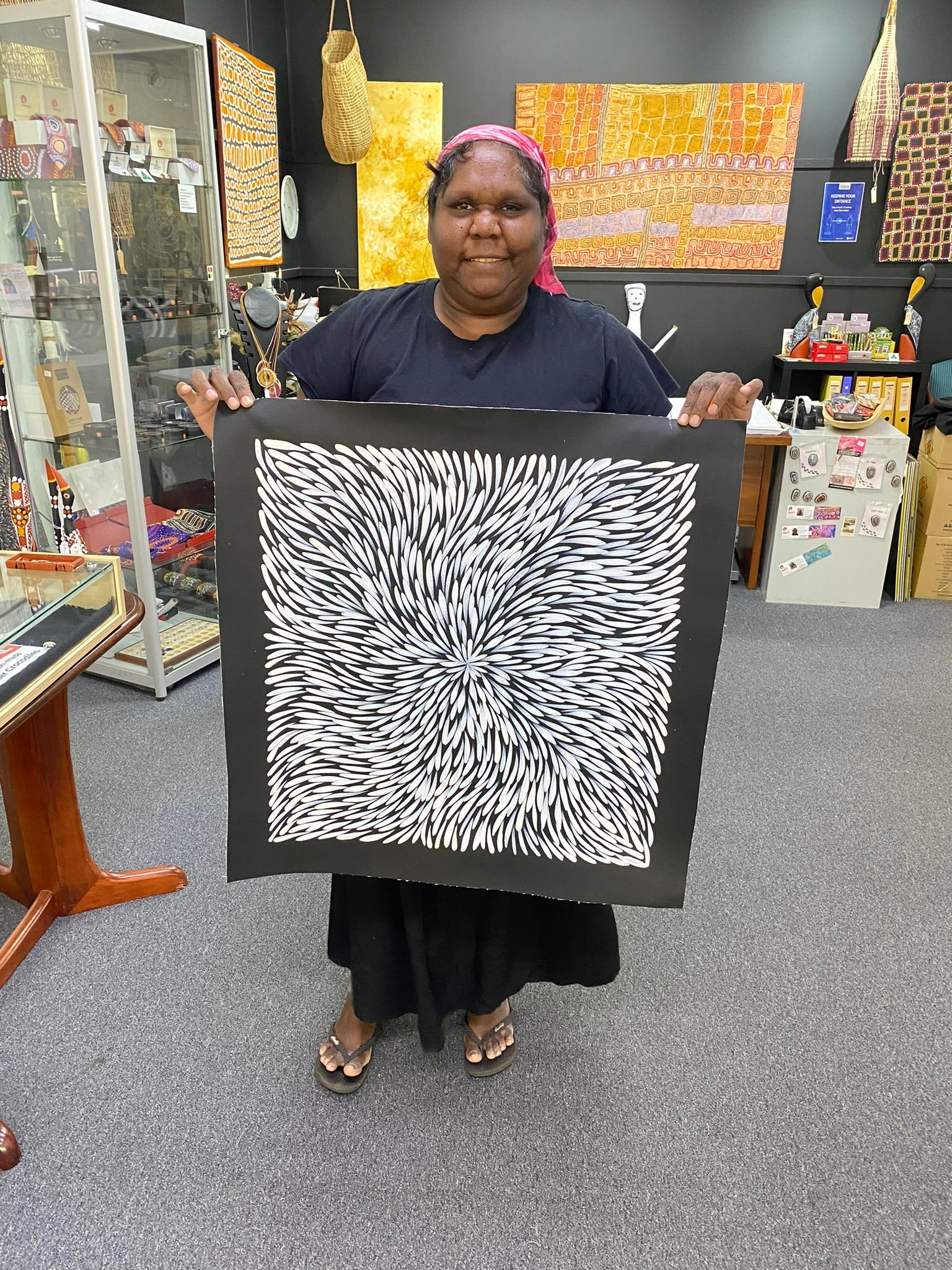 Sharon Numina - Bush Medicine Leaves - 56x58cm .28-17
