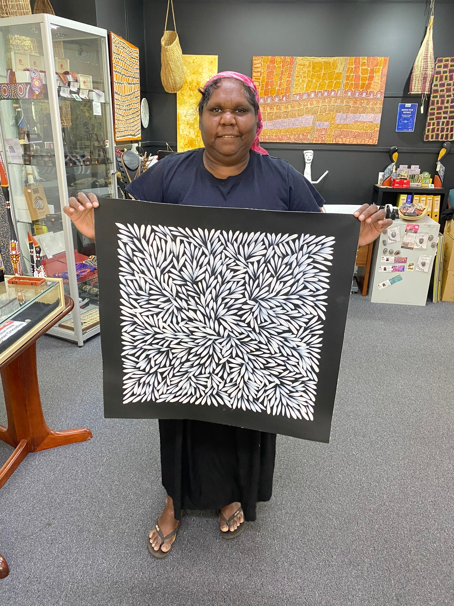 Sharon Numina - Bush Medicine Leaves - 53x55cm .28-18