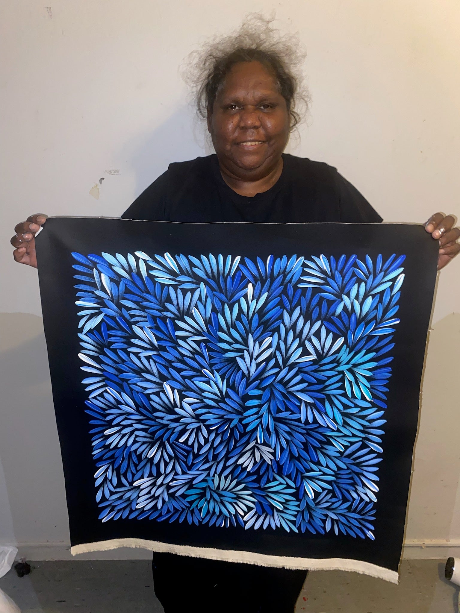 Sharon Numina - Bush Medicine Leaves - 58x60cm .28-6