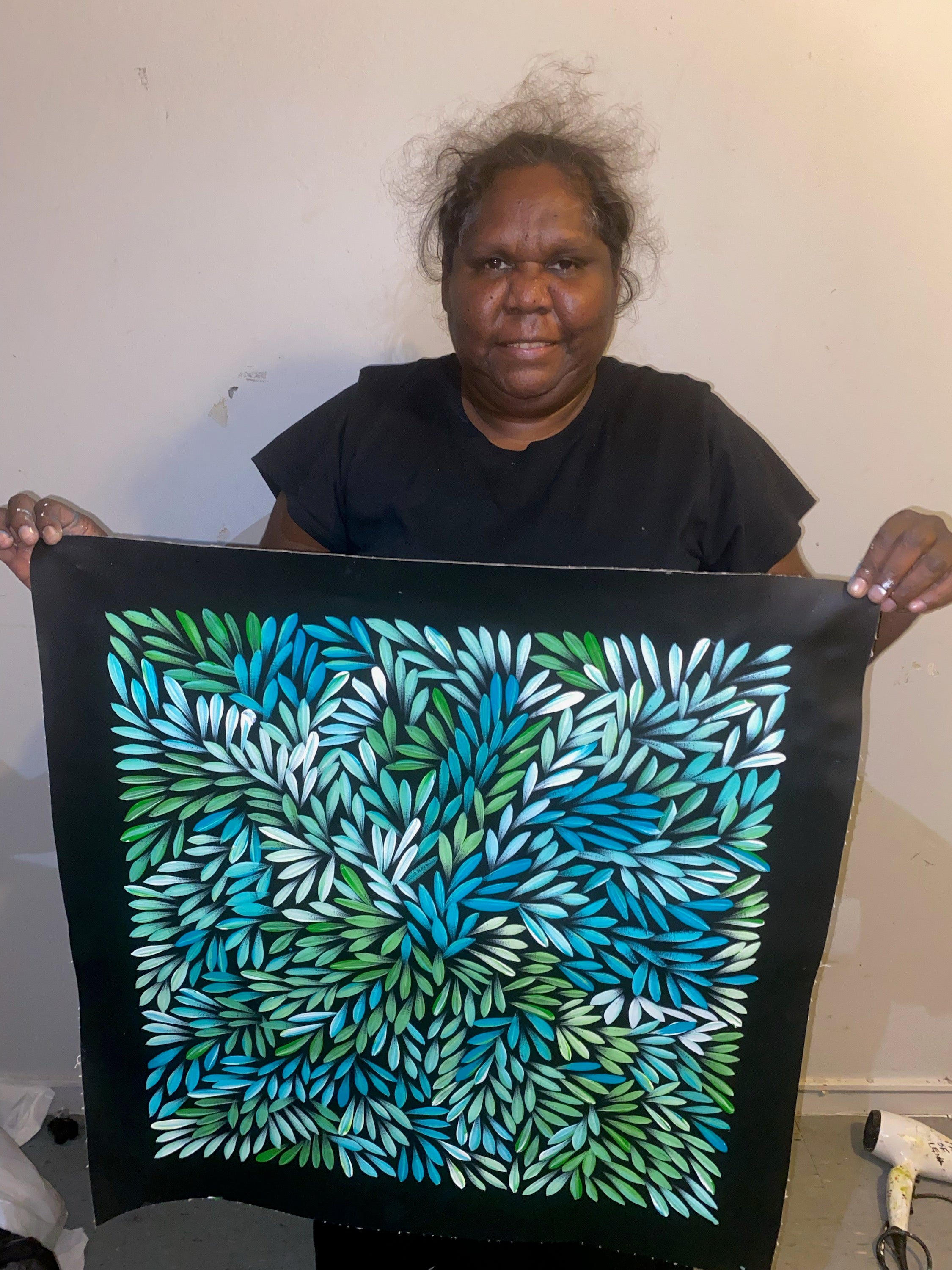 Sharon Numina - Bush Medicine Leaves - 56x58cm .28-9