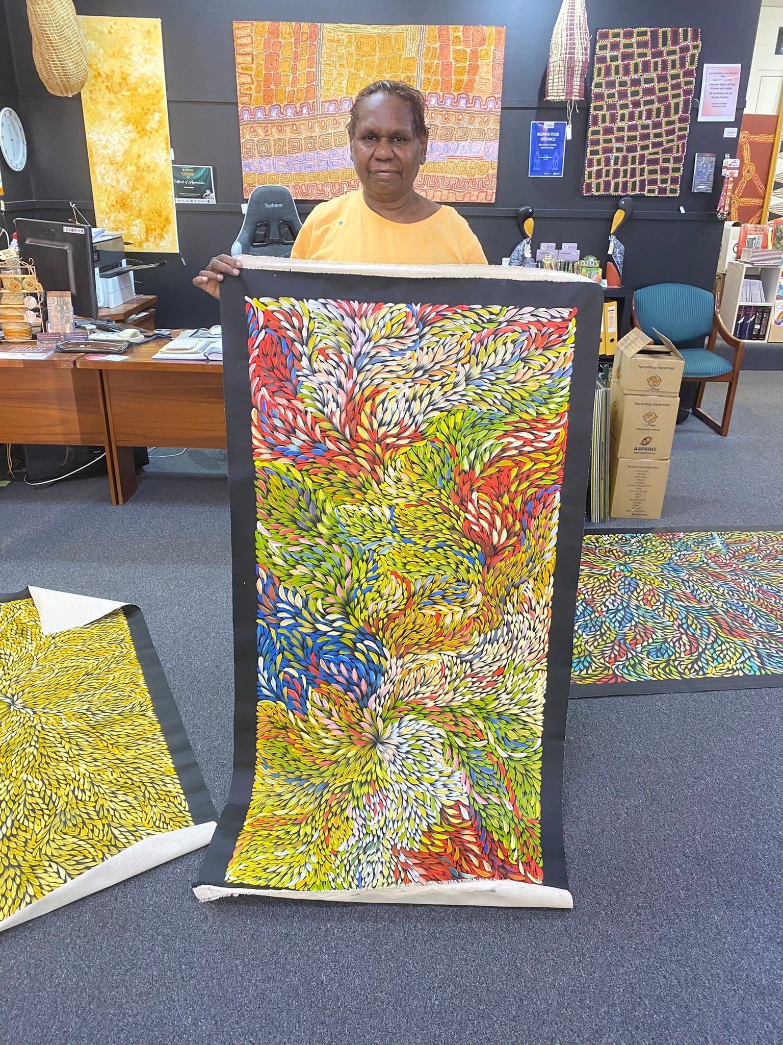 Caroline Numina - Bush Medicine Leaves - 70x144cm .31-12