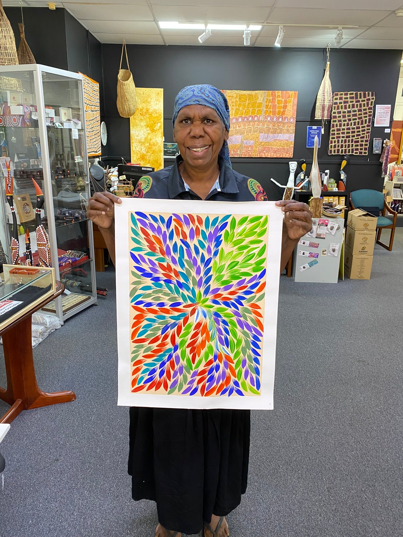 Jacinta Numina - Bush Medicine Leaves - 38x53cm .39-12