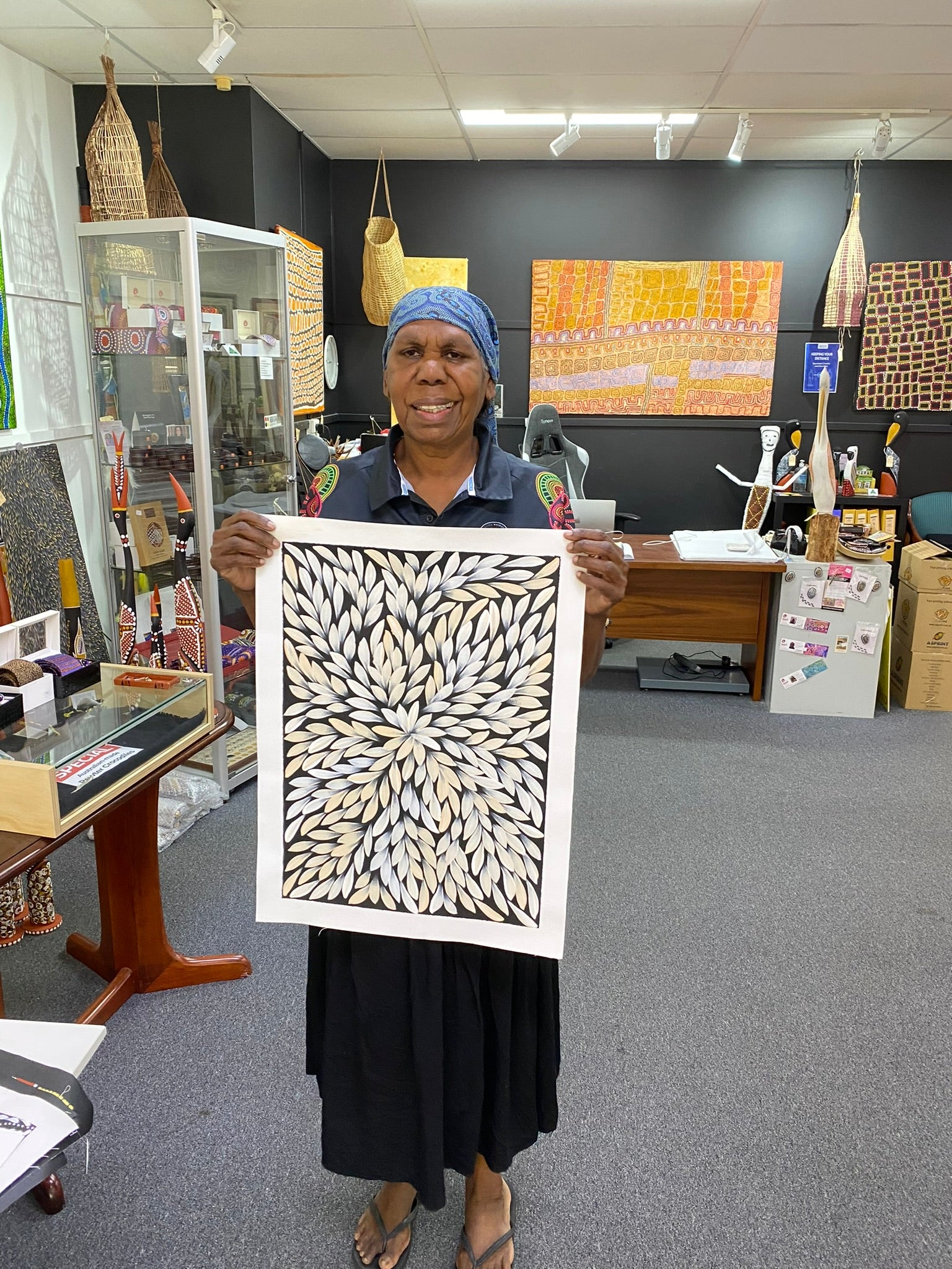 Jacinta Numina Waugh - Bush Medicine Leaves - 38x53cm .39-16