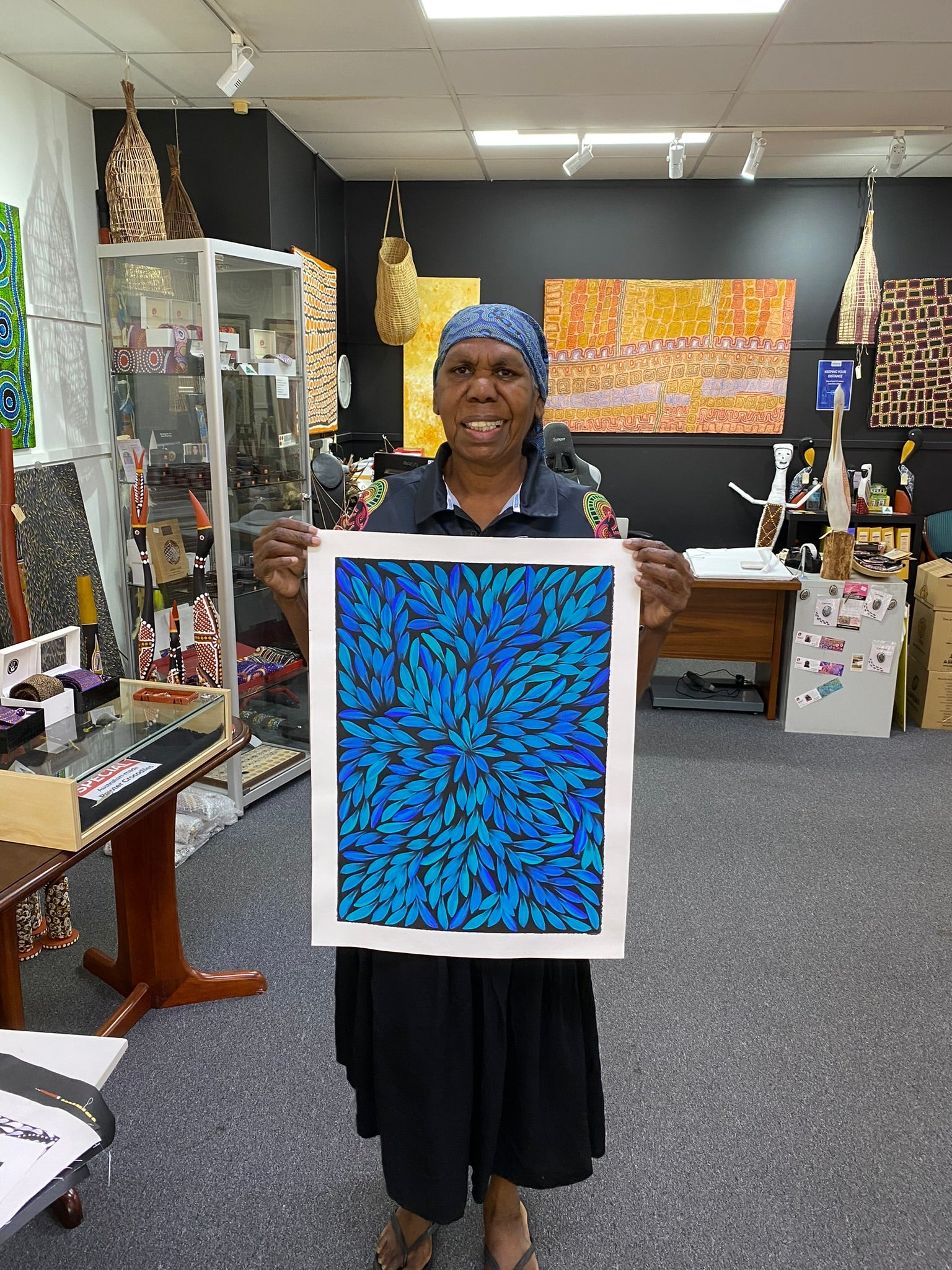 Jacinta Numina Waugh - Bush Medicine Leaves - 38x53cm .39-18