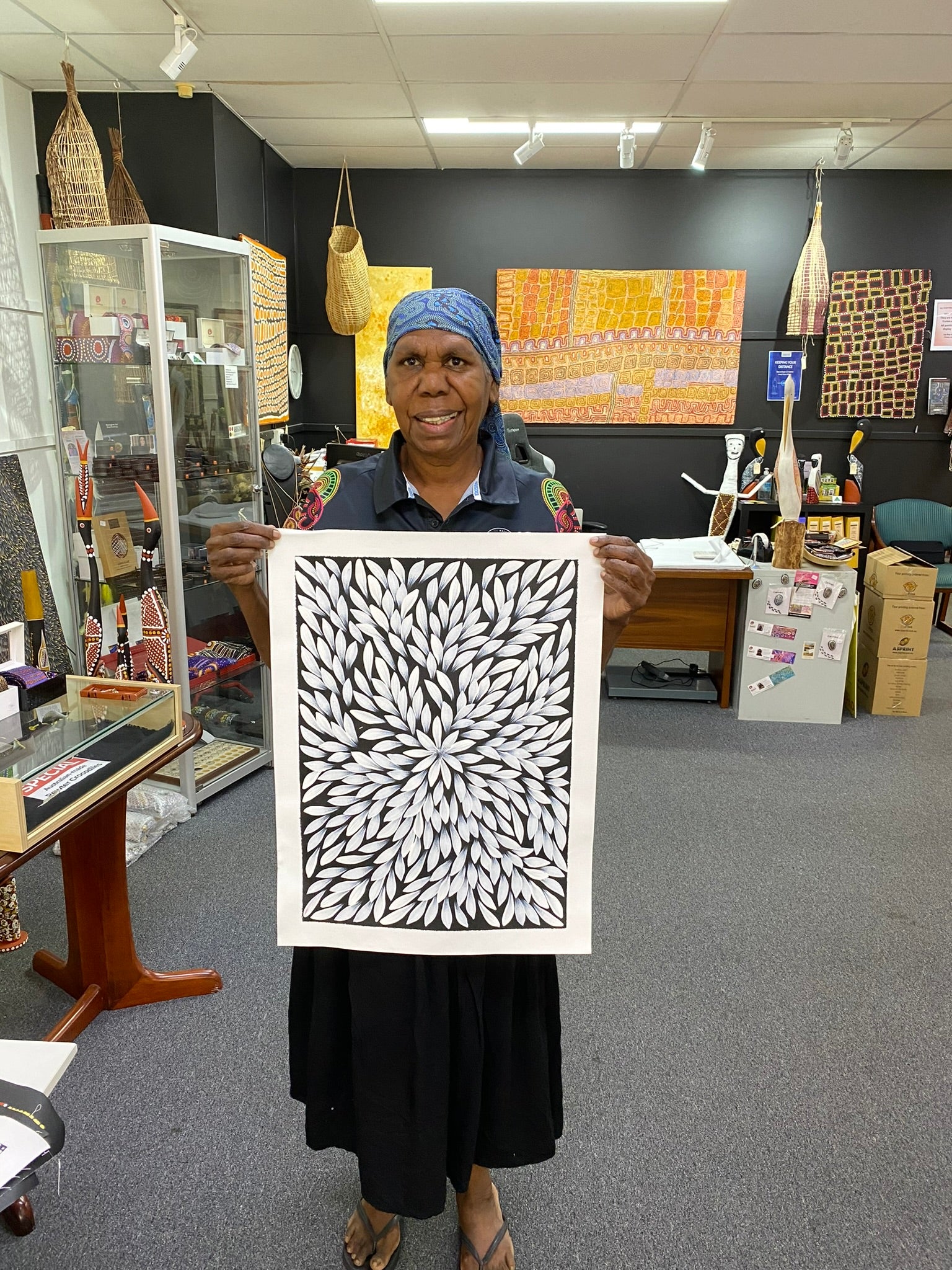 Jacinta Numina Waugh - Bush Medicine Leaves - 38x53cm .39-20