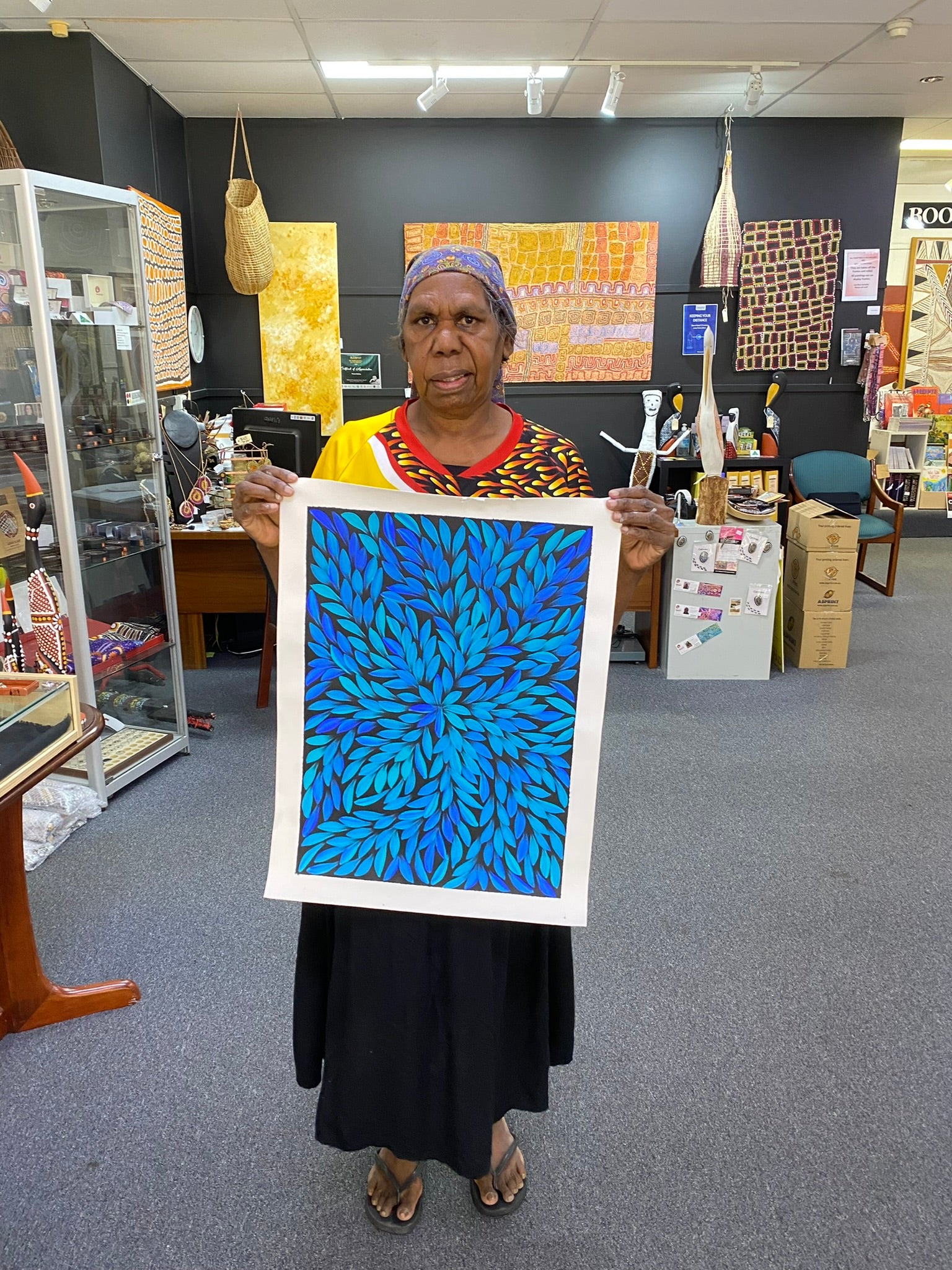 Jacinta Numina - Bush Medicine Leaves - 38x53cm .39-3