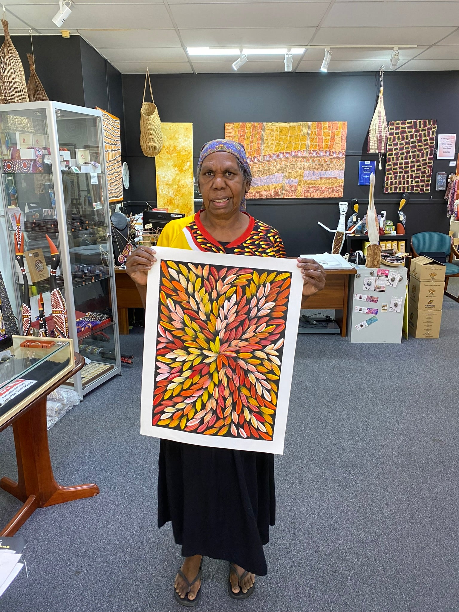 Jacinta Numina - Bush Medicine Leaves - 38x53cm .39-7