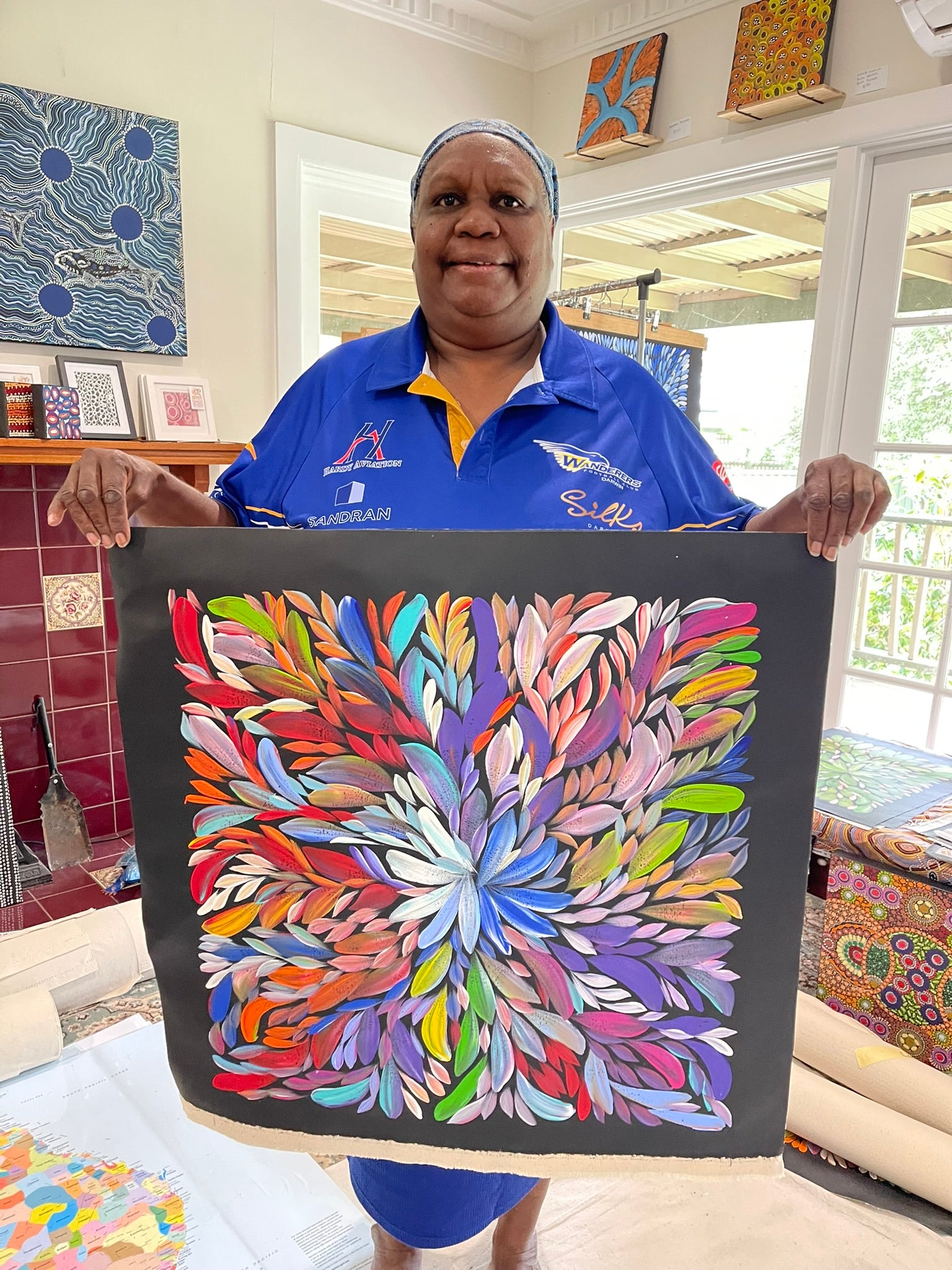 Louise Numina Napananka - Bush Medicine Leaves .45-18