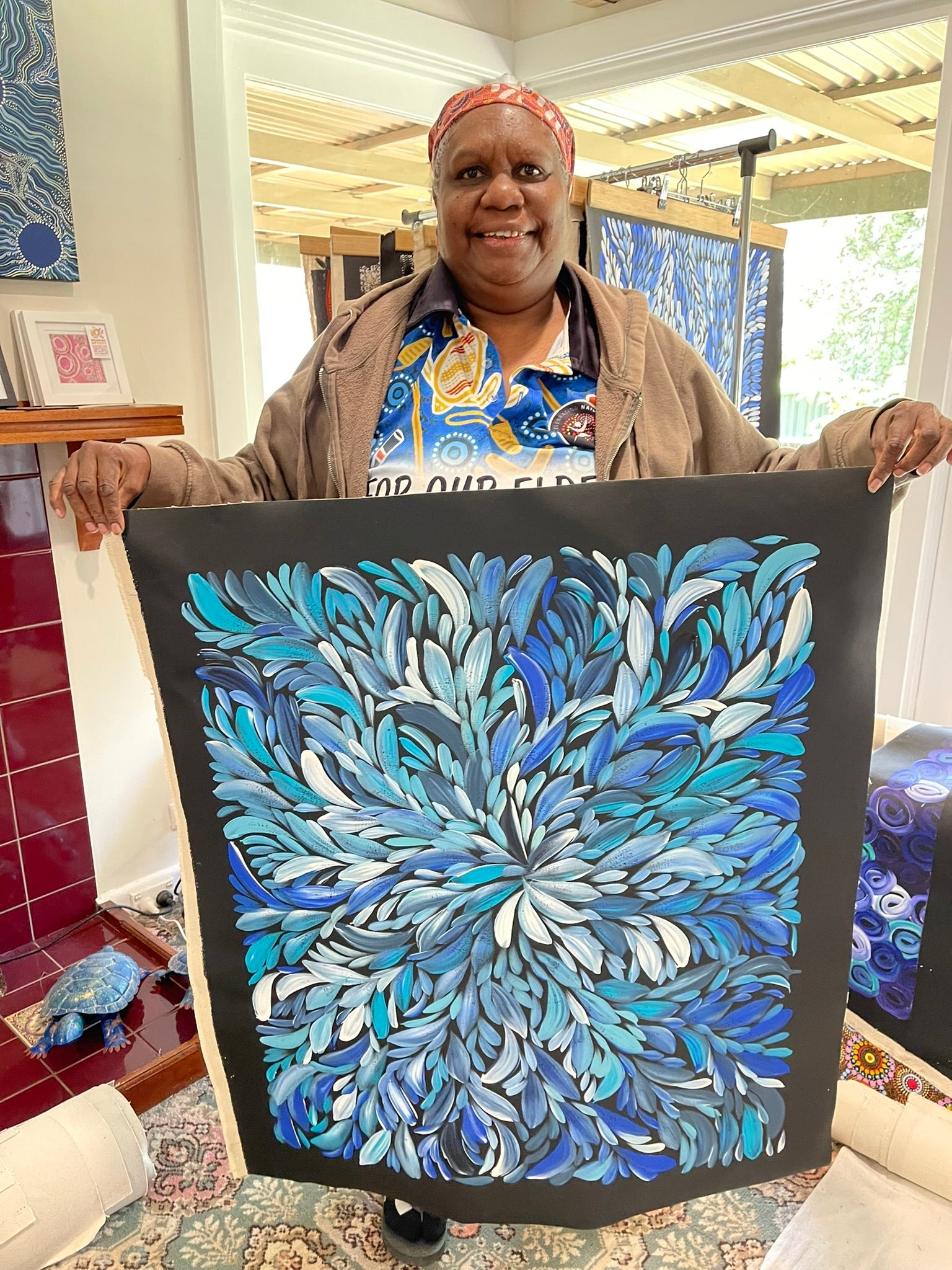 Louise Numina Napananka - Bush Medicine Leaves .45-4