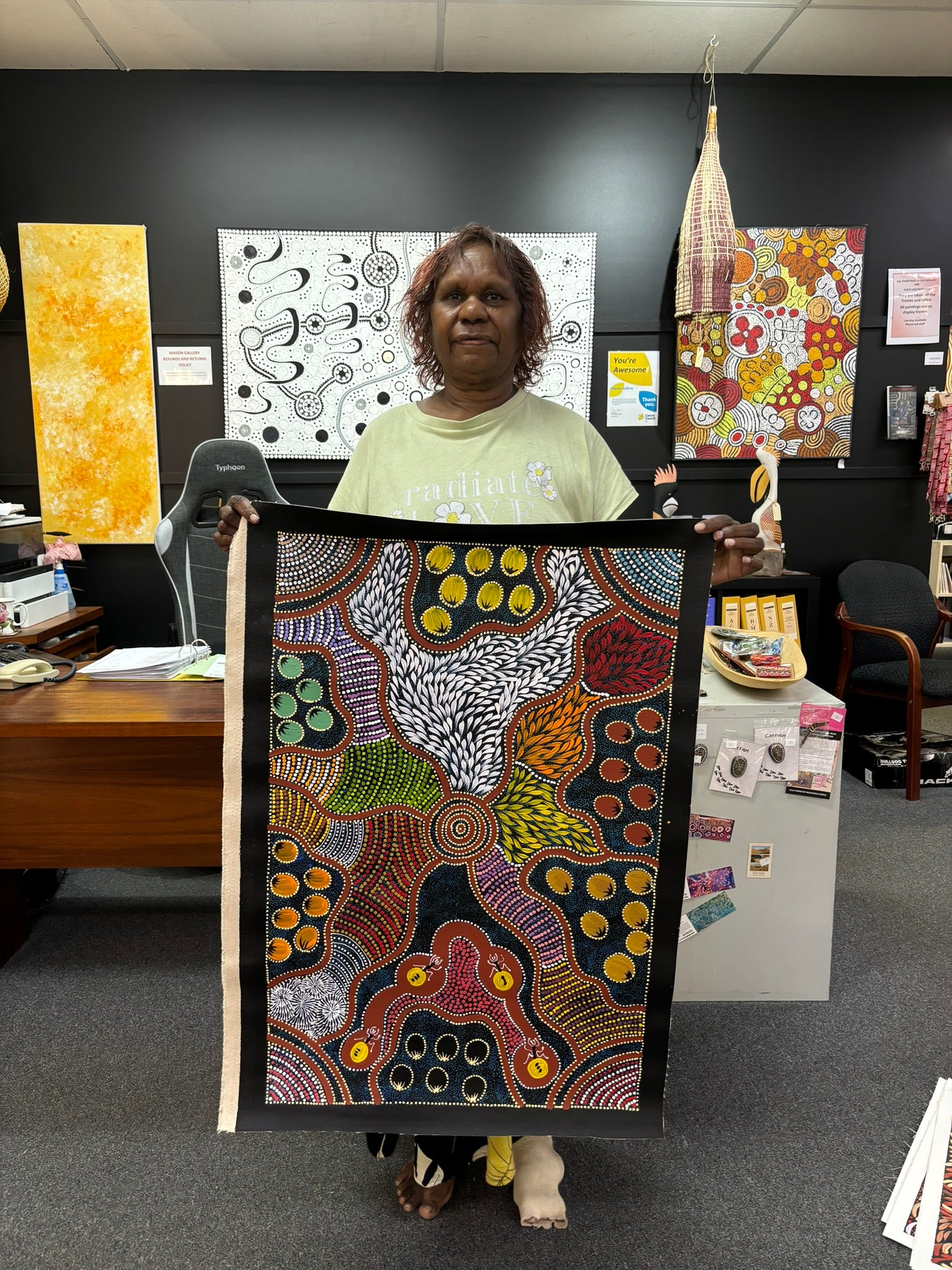 Caroline Numina - Bush Tucker - 82x55cm .79-12