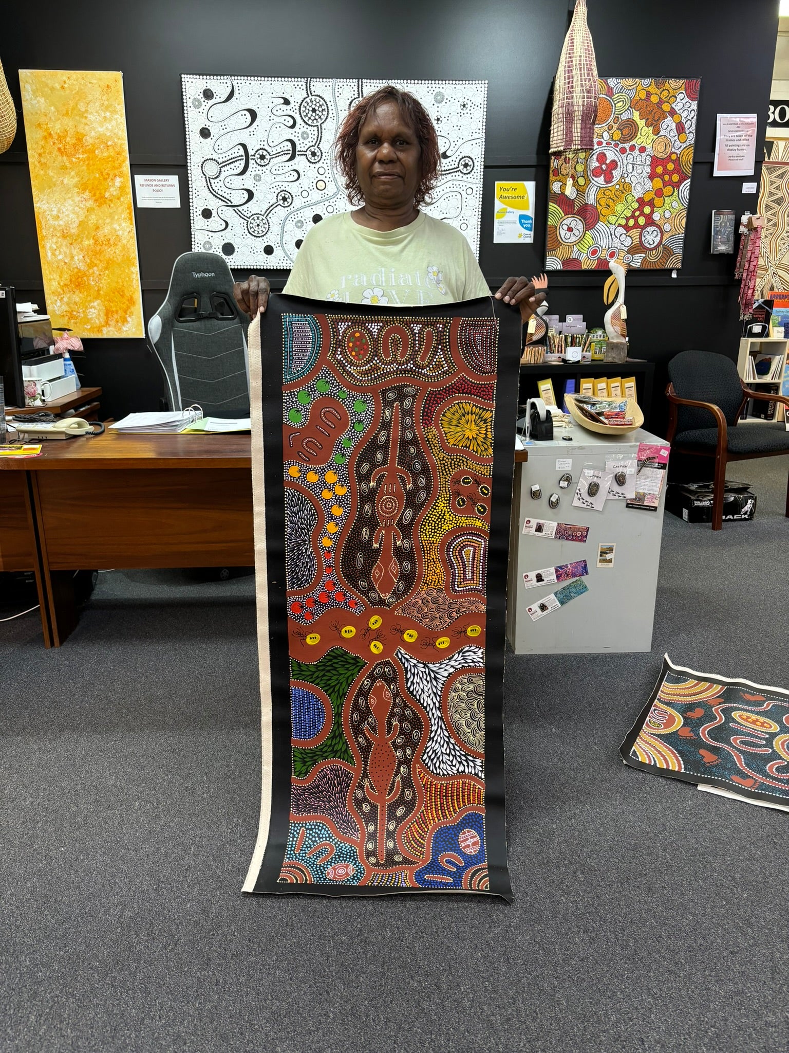 Caroline Numina - Bush Tucker - 128x44cm .79-14