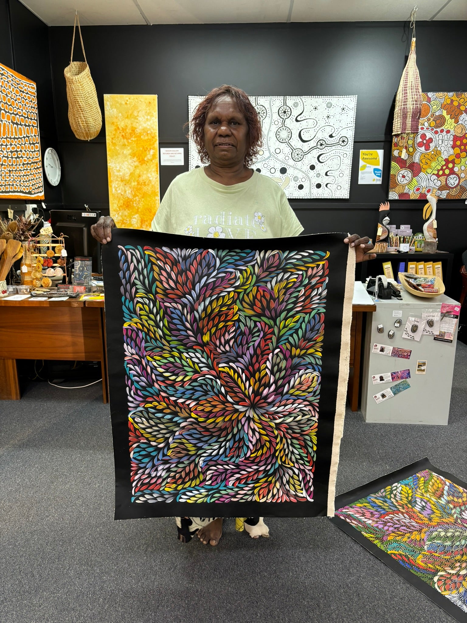 Caroline Numina - Bush Medicine Leaves - 84x61cm .79-16