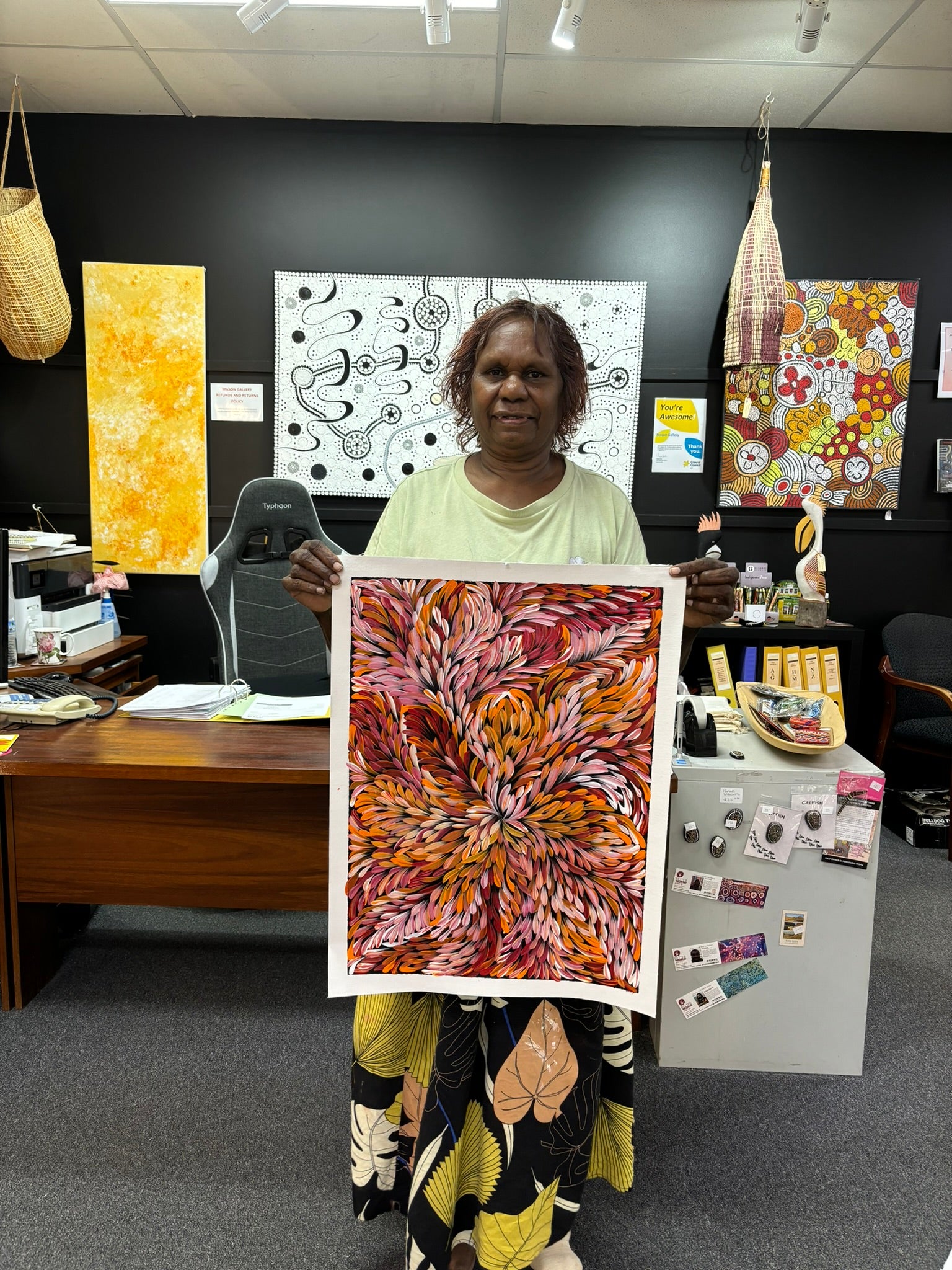 Caroline Numina - Bush Medicine Leaves - 55x40cm .79-3