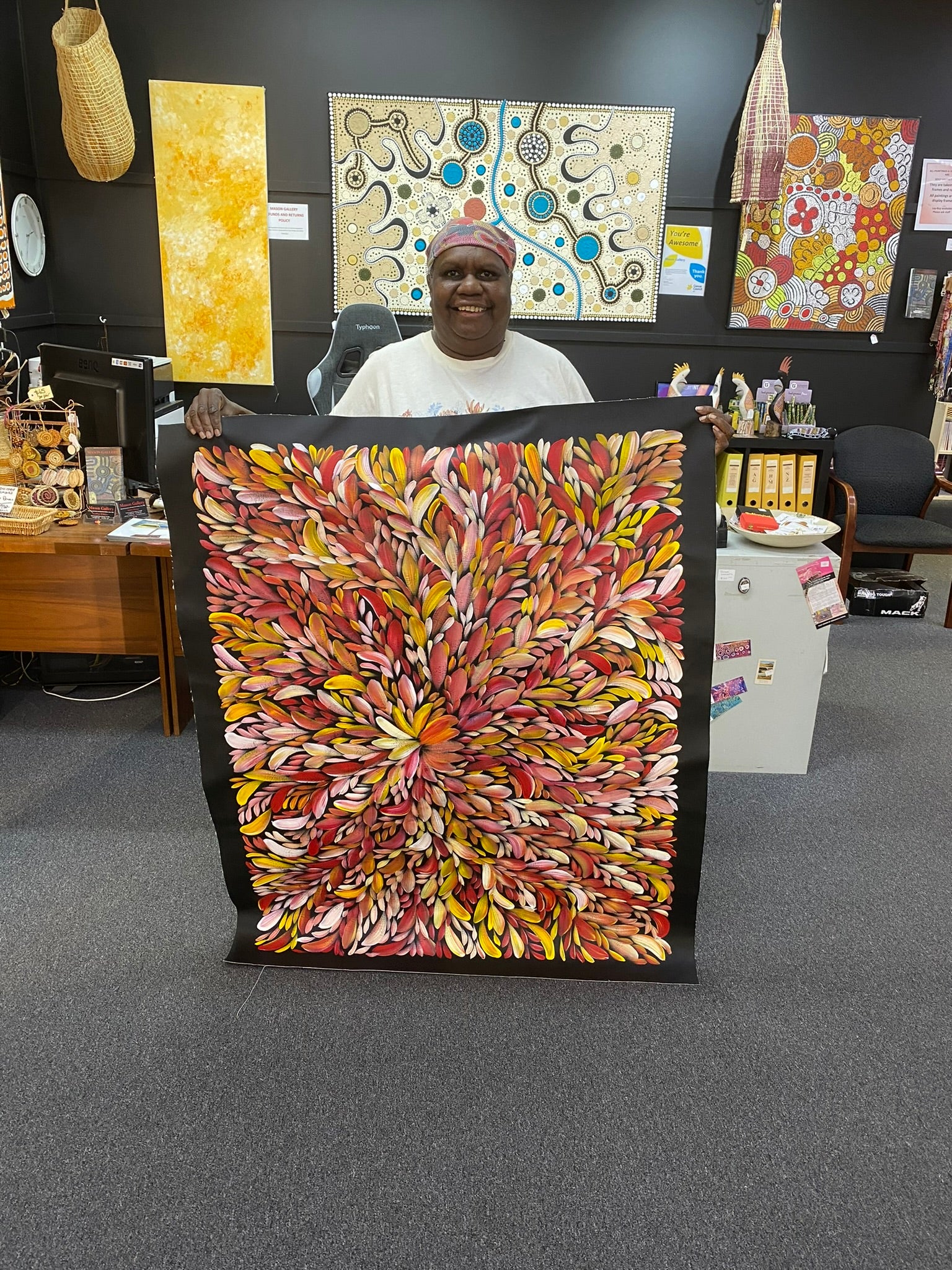 Louise Numina Napananka - Bush Medicine Leaves - 121x93cm .00-13