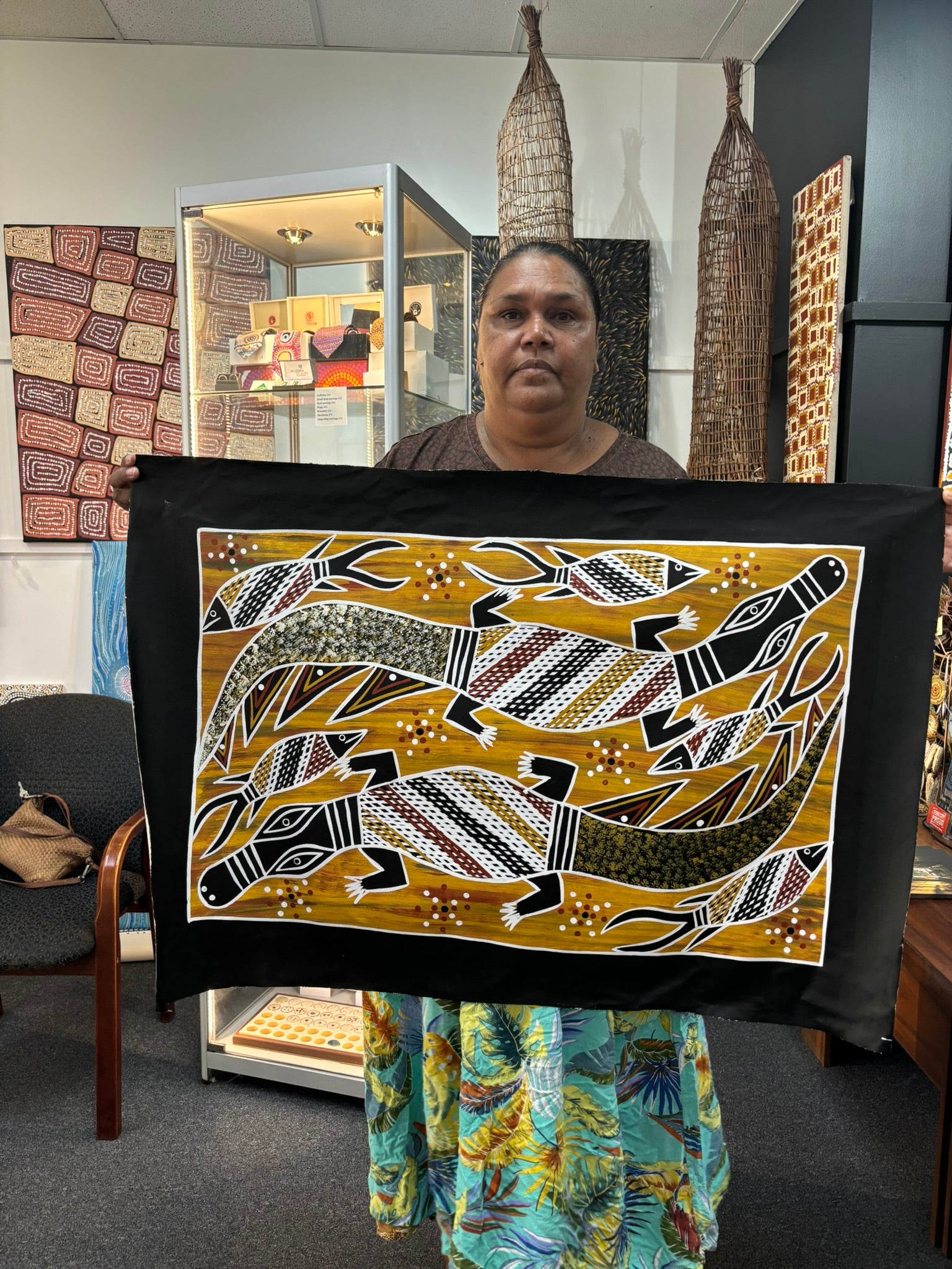 Christine Burarrwanga - Crocodiles and Fish .01-1