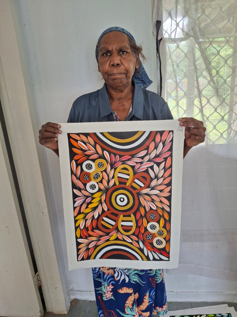 Jacinta Numina Waugh - Women Body Painting and Bush Medicine Leaves .12-36