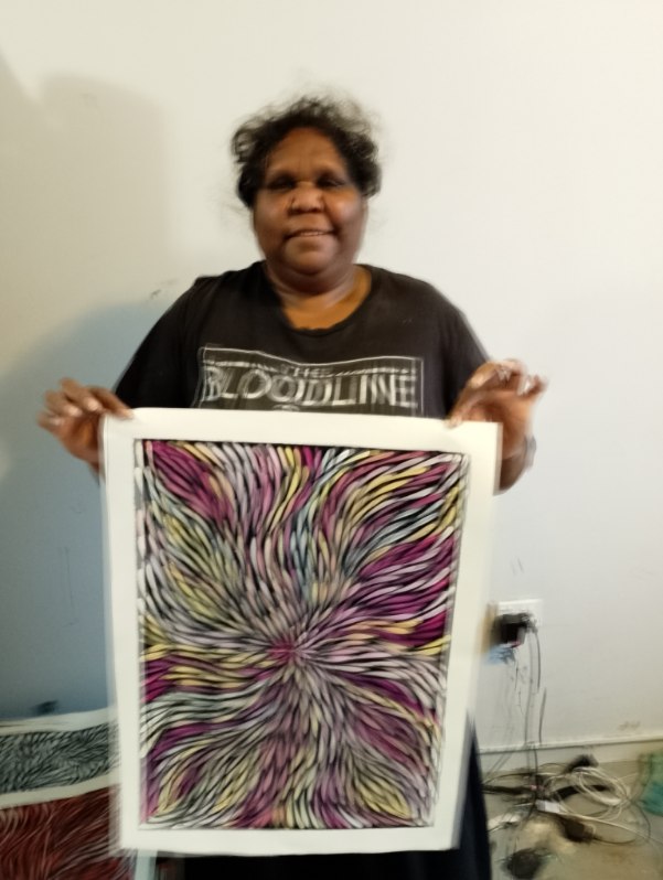 Sharon Numina - Bush Medicine Leaves - 53x38cm .14-12