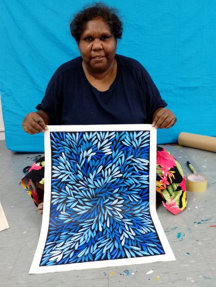Sharon Numina - Bush Medicine Leaves - 55x40cm .14-20