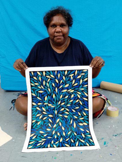 Sharon Numina - Bush Medicine Leaves - 55x40cm .14-22