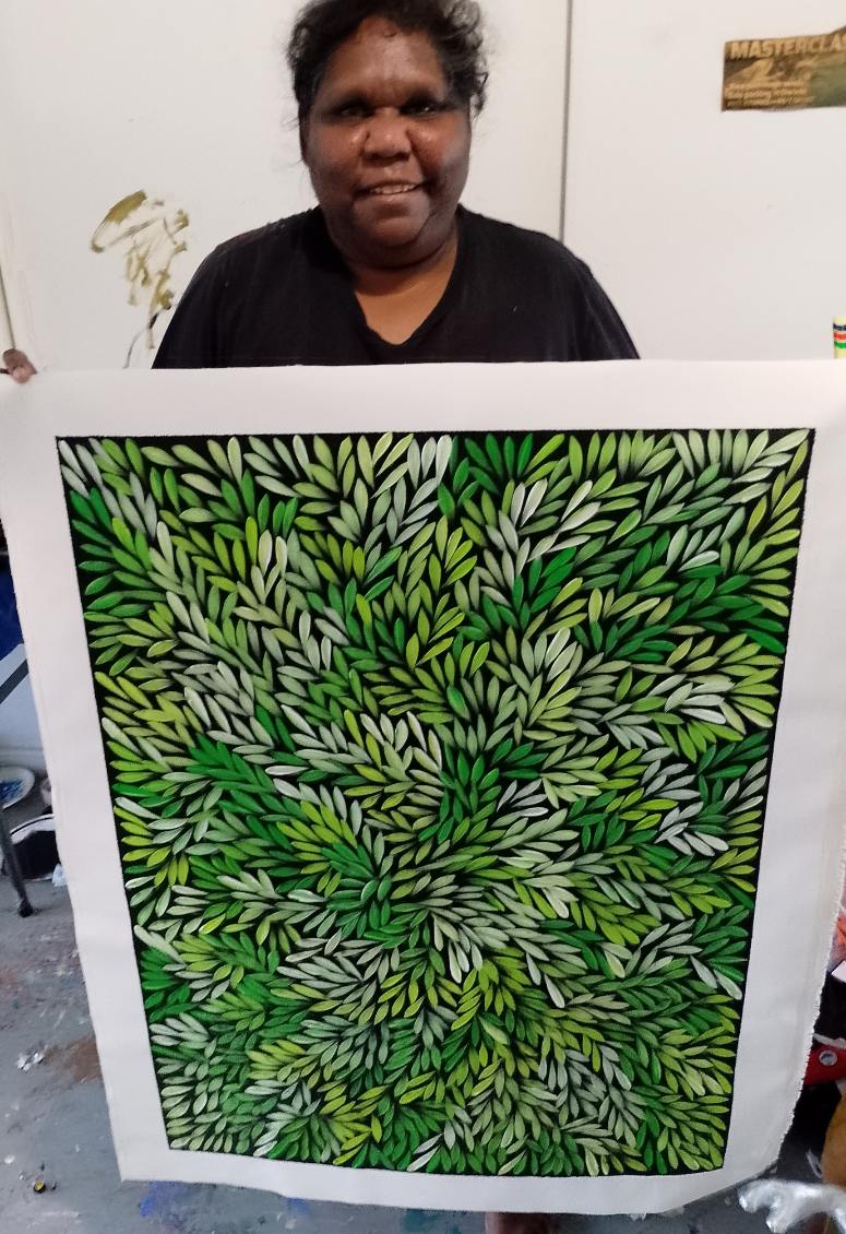 Sharon Numina - Bush Medicine Leaves - 69x90cm .14-37