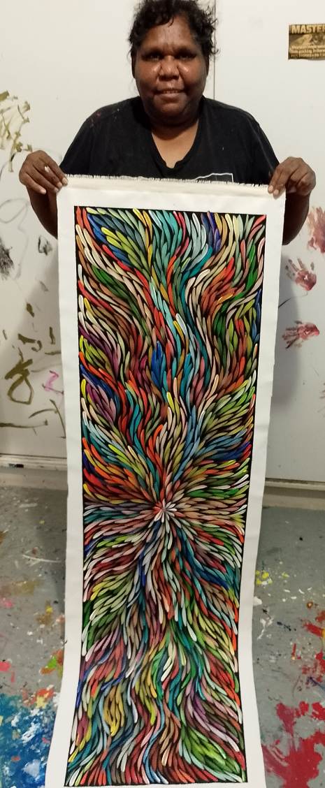 Sharon Numina - Bush Medicine Leaves - 153x43cm .14-4