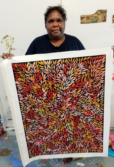 Sharon Numina - Bush Medicine Leaves - 70x94cm .14-45