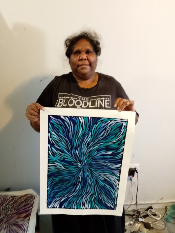 Sharon Numina - Bush Medicine Leaves - 53x38cm .14-8