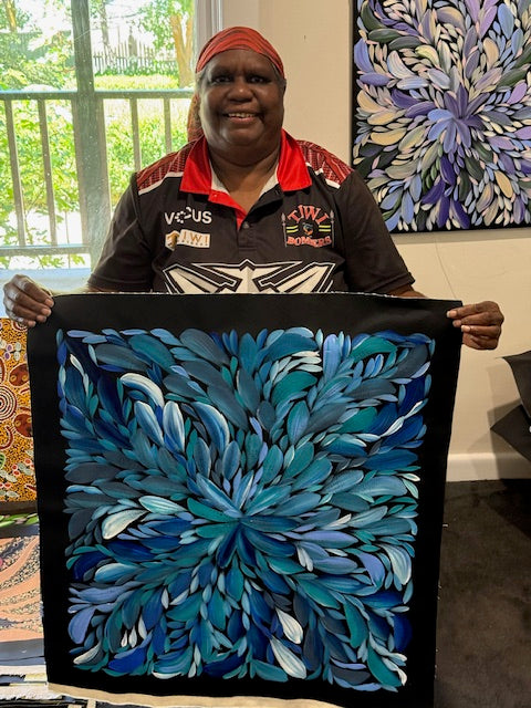 Louise Numina Napananka - Bush Medicine Leaves - 67x61cm .23-9