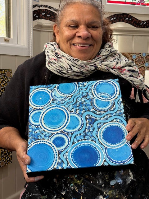 Deidre Burgoyne Rosier - Beautiful Water Dreaming .39-3 *pre-stretched*