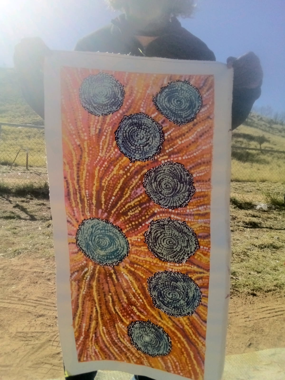 Maria Nampijinpa Brown - Seven Sisters Dreaming .48-2