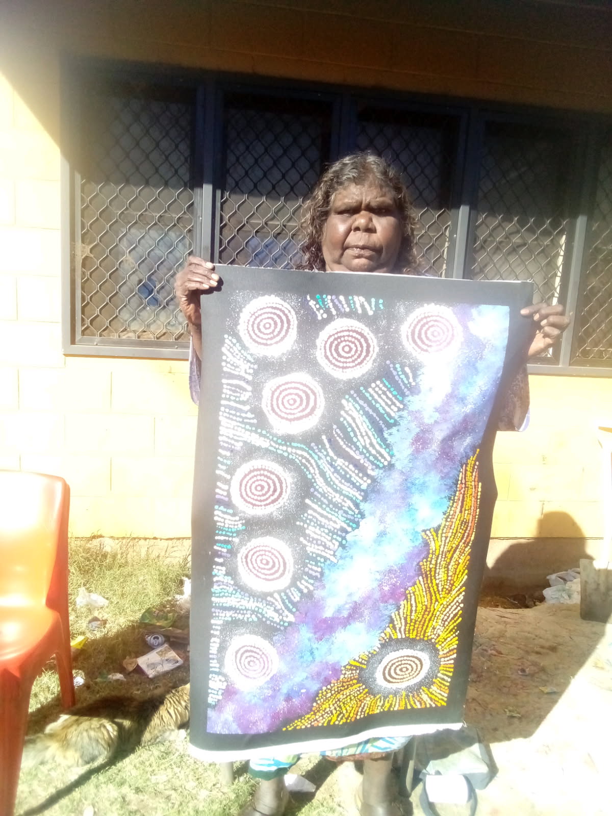 Maria Nampijinpa Brown - Seven Sisters Dreaming .48-3