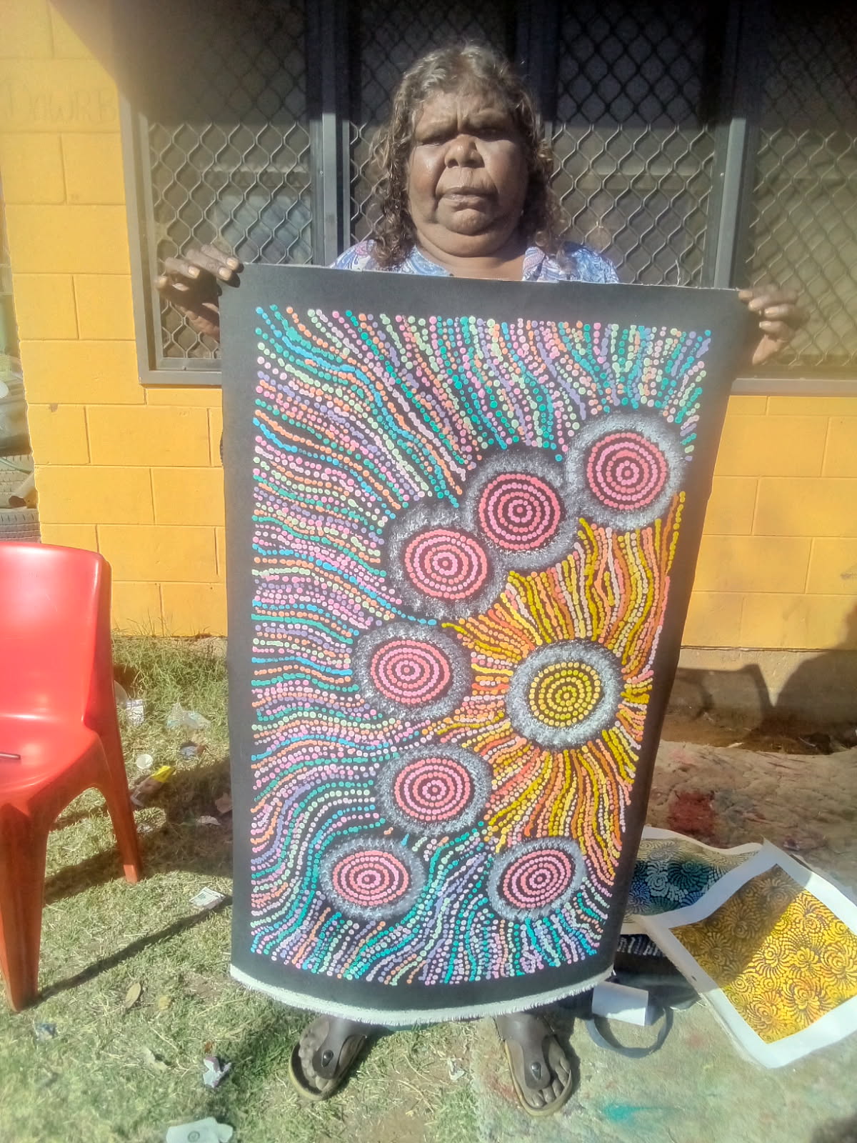Maria Nampijinpa Brown - Seven Sisters Dreaming .48-4
