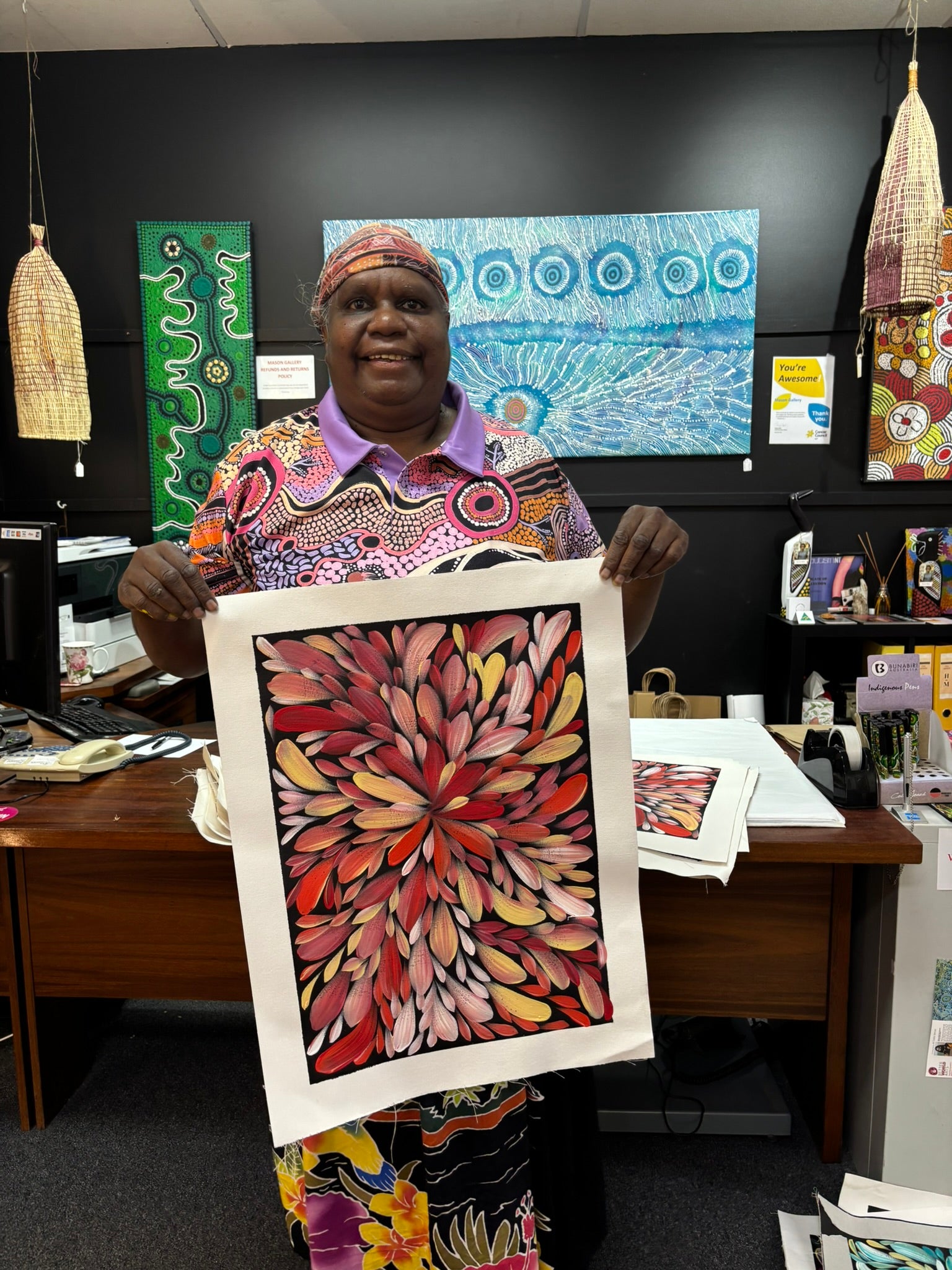 Louise Numina Napananka - Bush Medicine Leaves .57-24