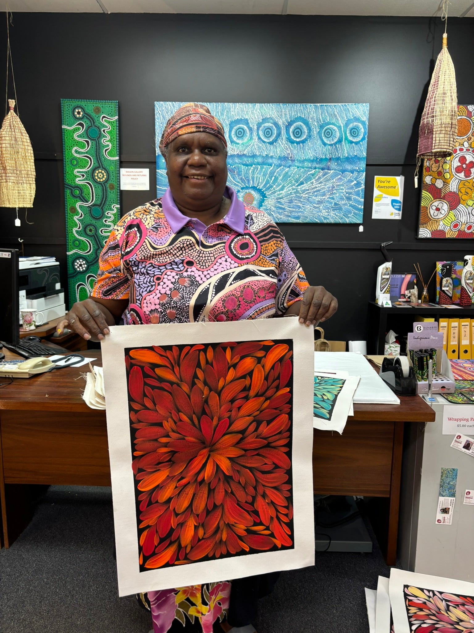 Louise Numina Napananka - Bush Medicine Leaves .57-26