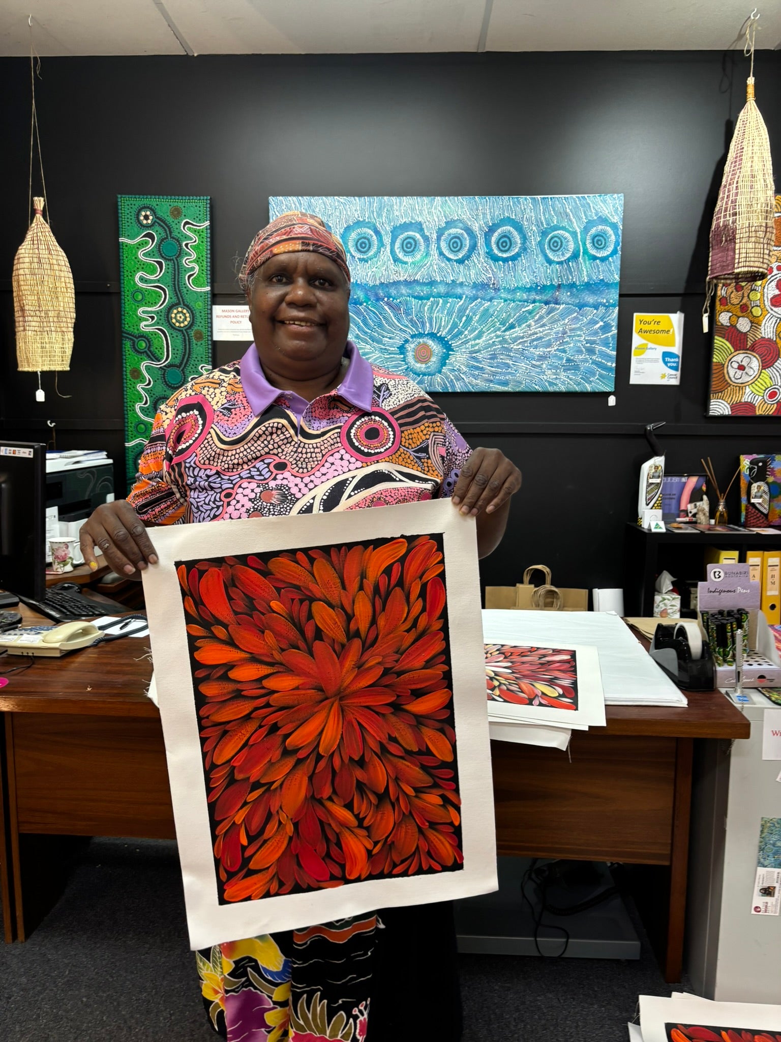 Louise Numina Napananka - Bush Medicine Leaves .57-28