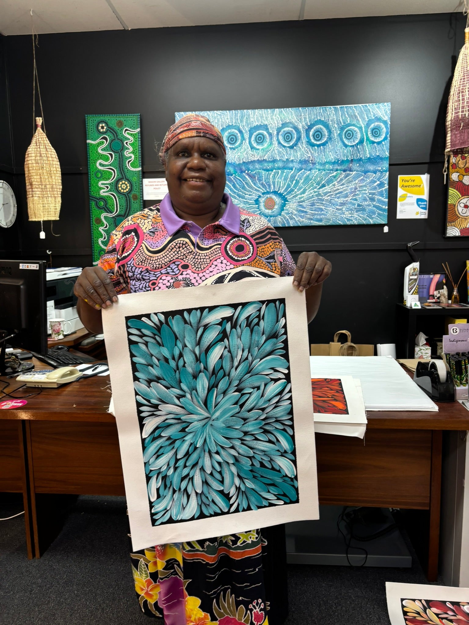 Louise Numina Napananka - Bush Medicine Leaves .57-30