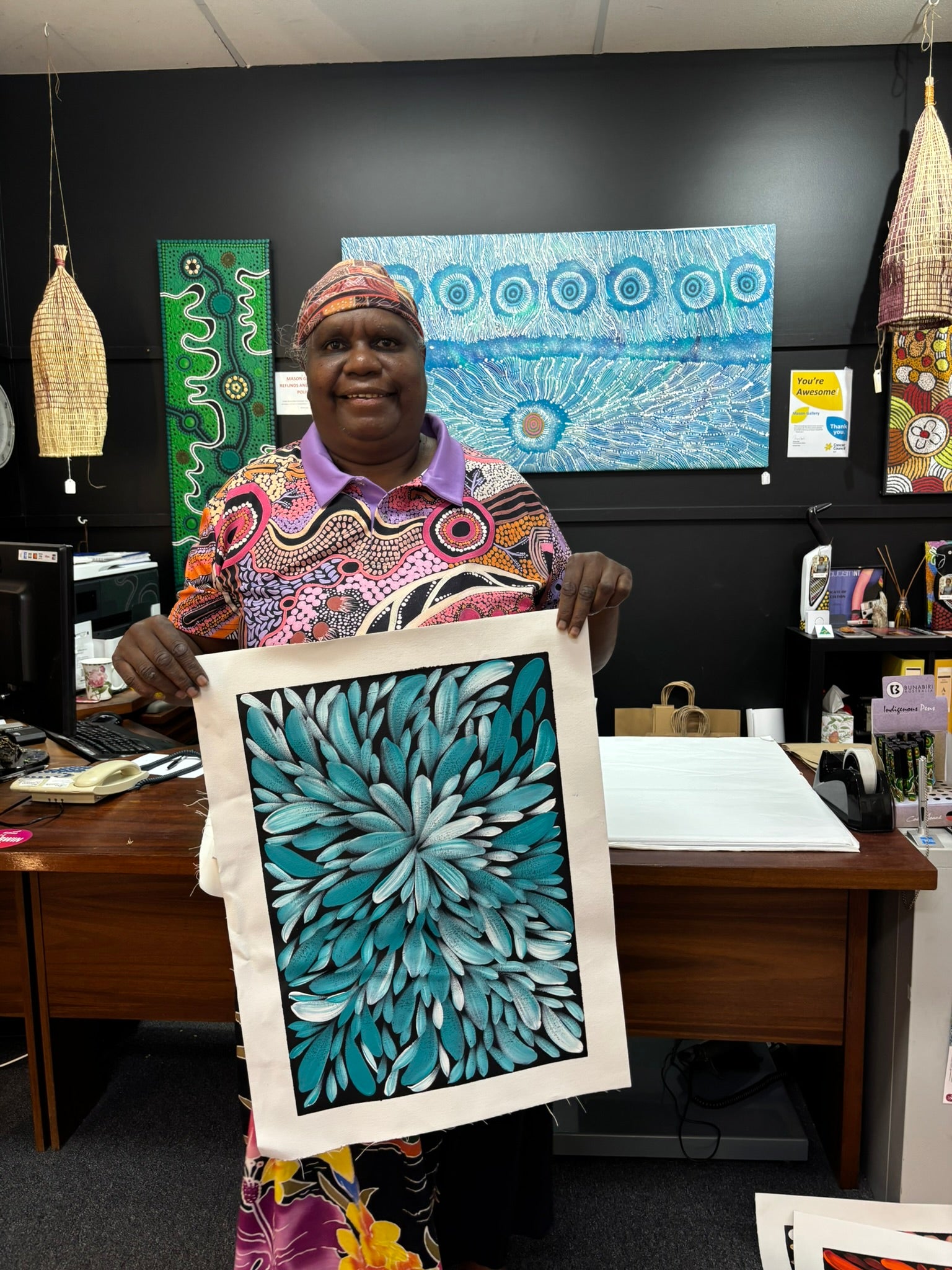 Louise Numina Napananka - Bush Medicine Leaves .57-32