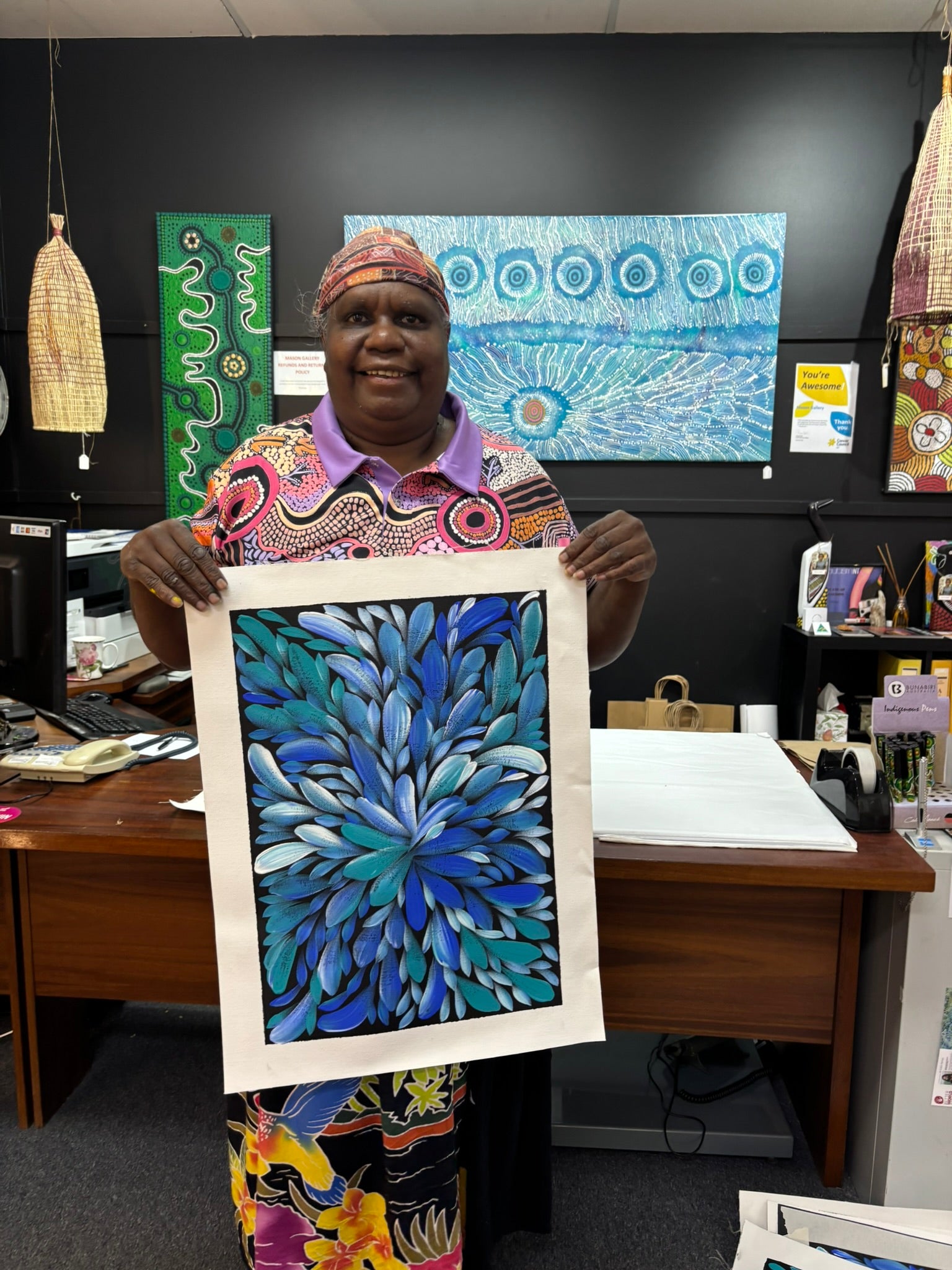 Louise Numina Napananka - Bush Medicine Leaves .57-39
