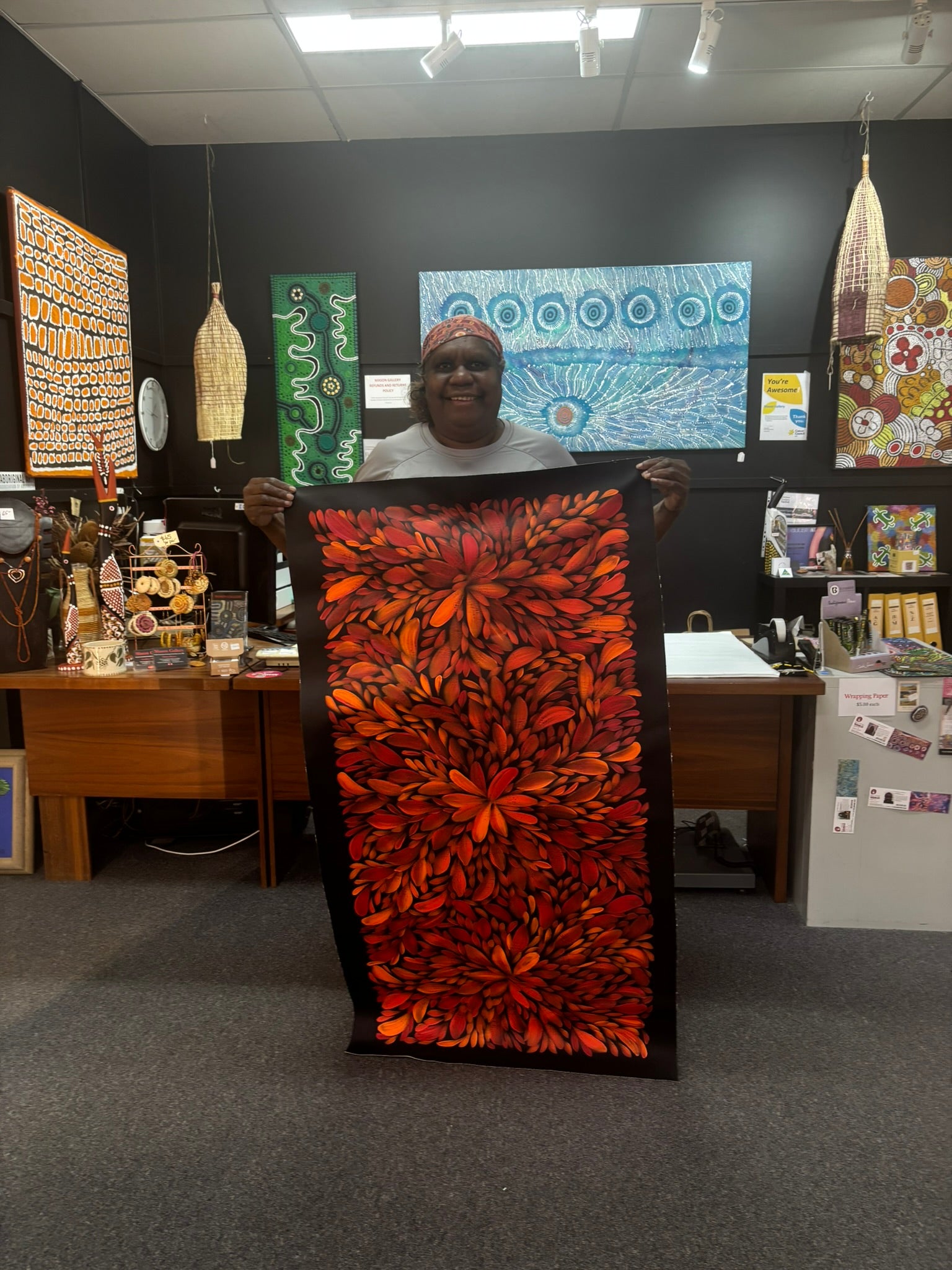 Louise Numina Napananka - Bush Medicine Leaves .57-44