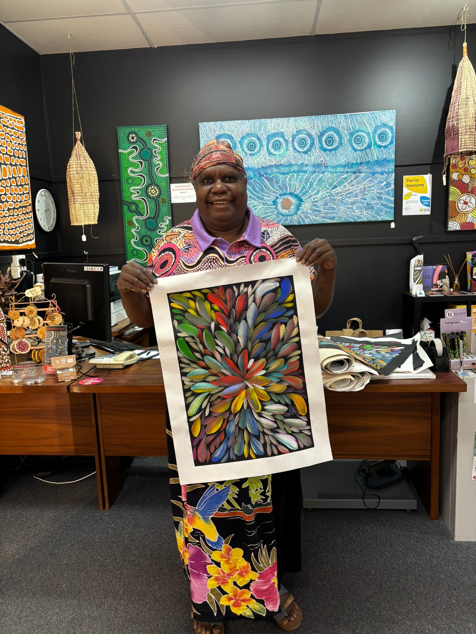 Louise Numina Napananka - Bush Medicine Leaves .57-6