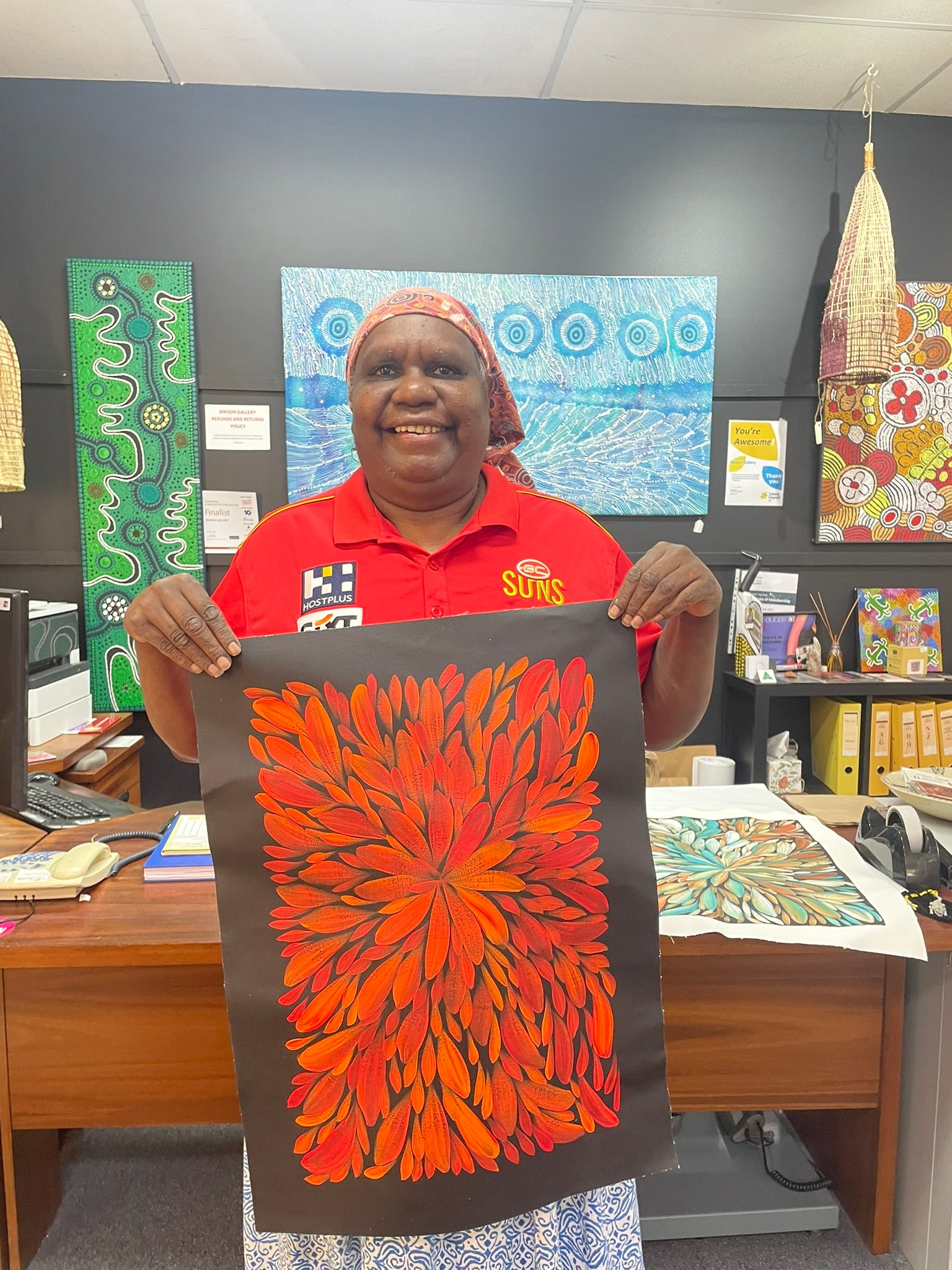 Louise Numina Napananka - Bush Medicine Leaves .60-12