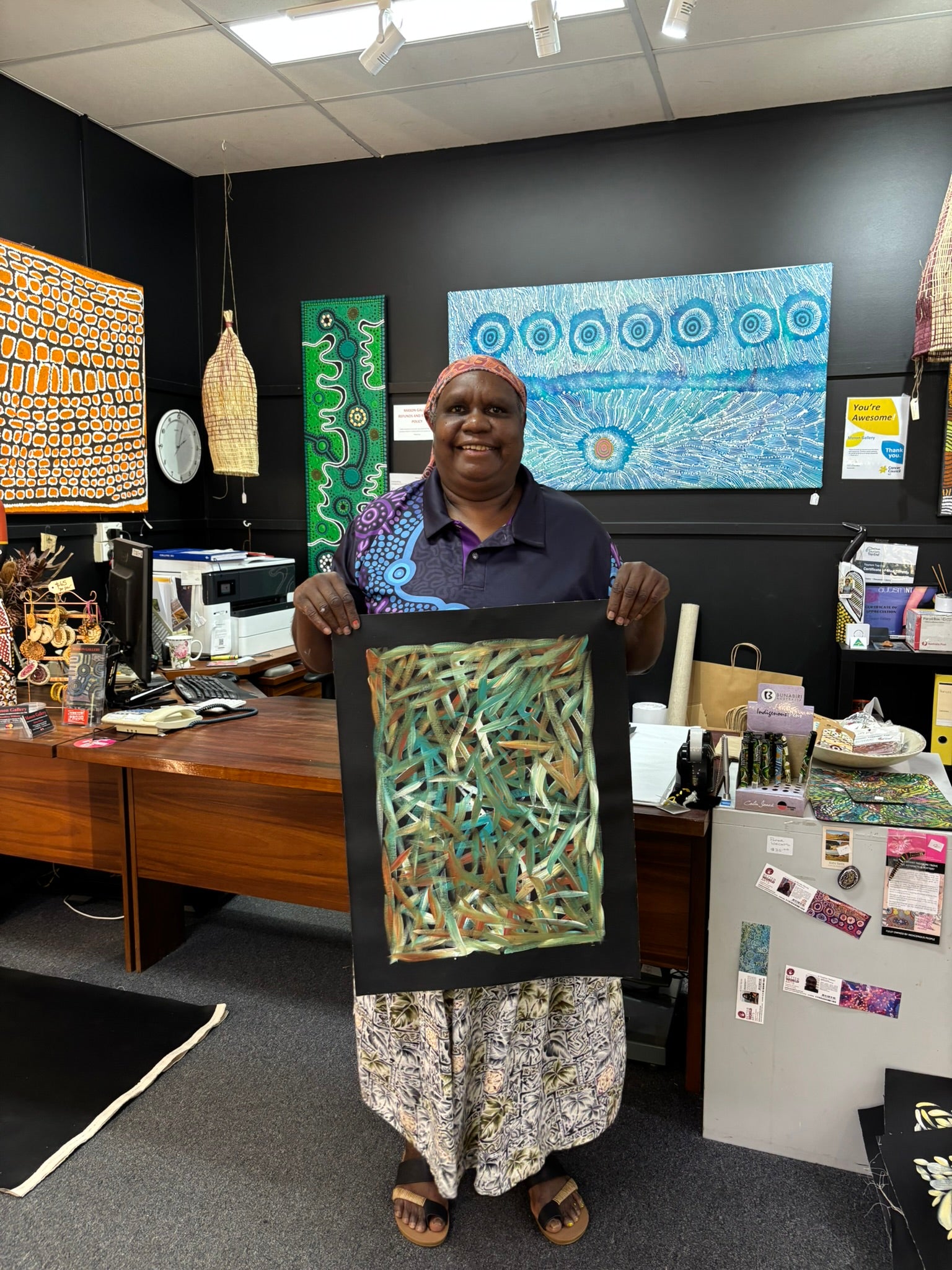 Louise Numina Napananka - Spinifex Grass .60-34