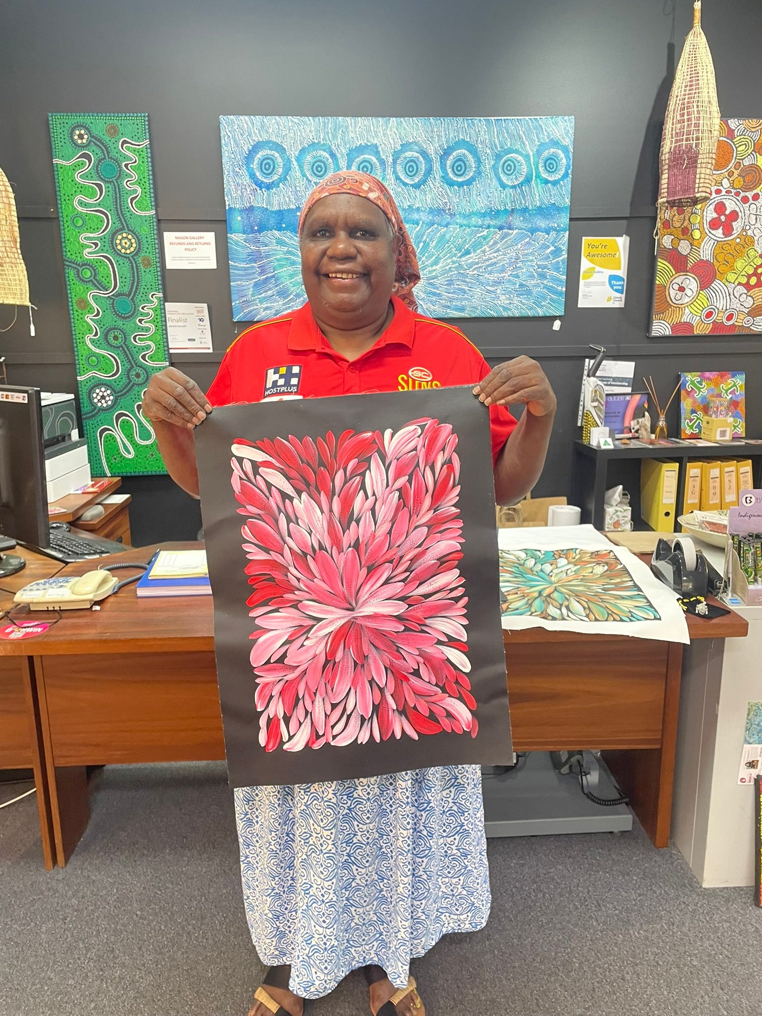 Louise Numina Napananka - Bush Medicine Leaves .60-5