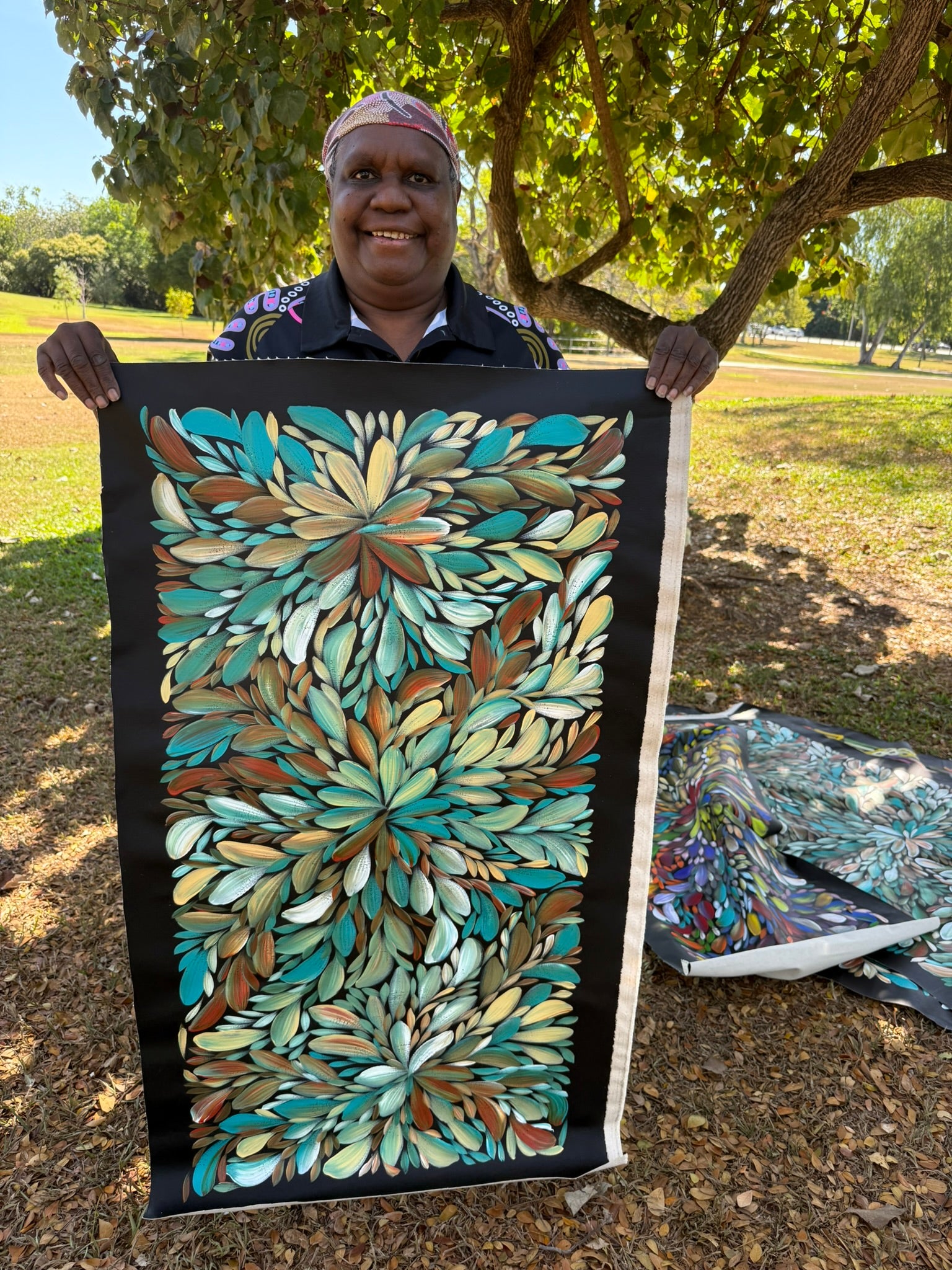 Louise Numina Napananka - Bush Medicine Leaves .65-12