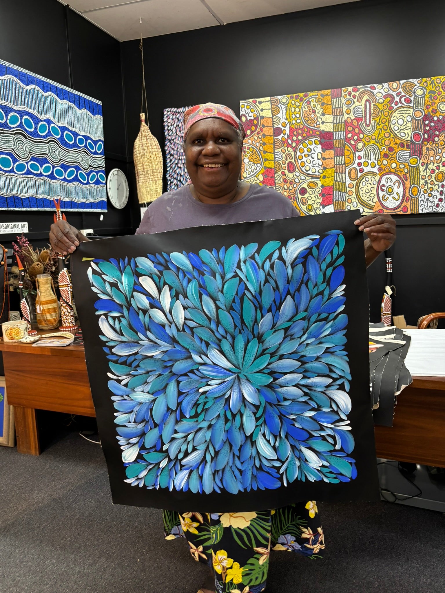 Louise Numina Napananka - Bush Medicine Leaves .75-5