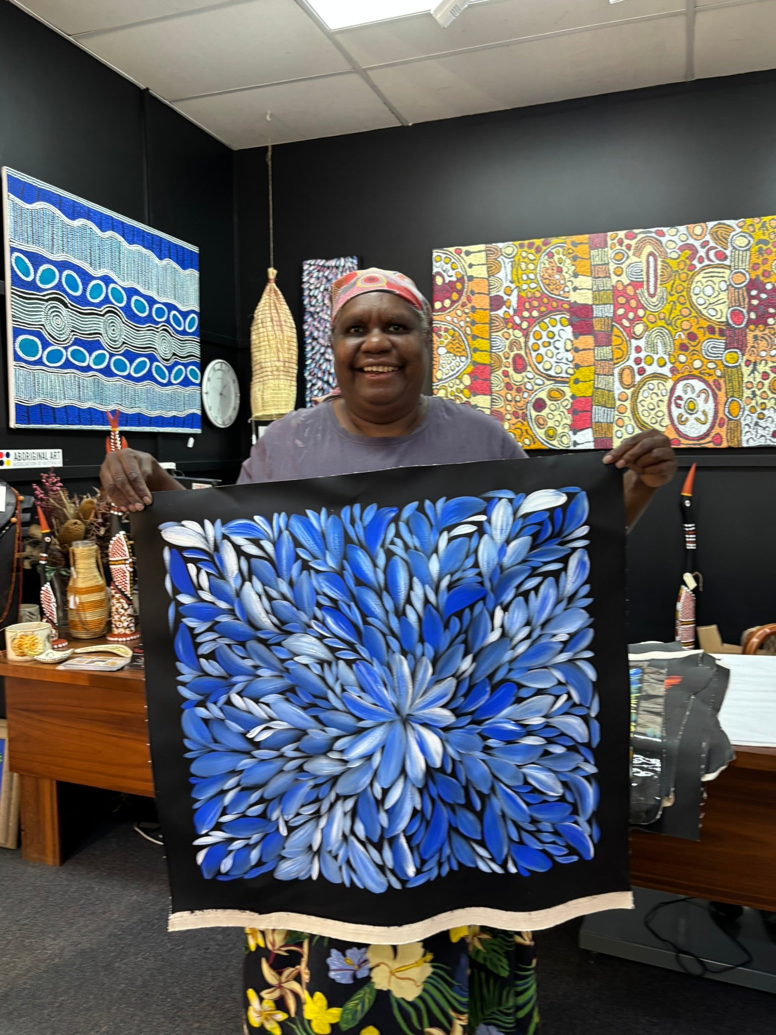 Louise Numina Napananka - Bush Medicine Leaves .75-7