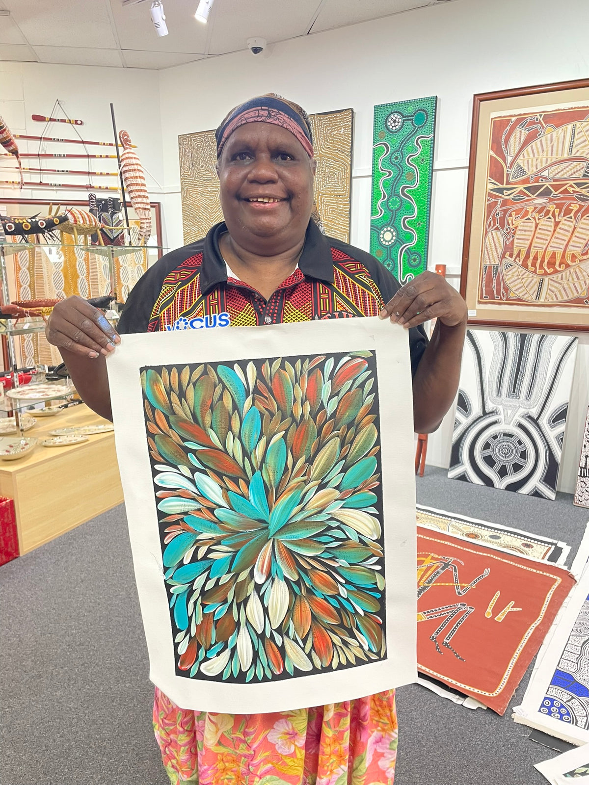 Louise Numina Napananka - Bush Medicine Leaves .86-9