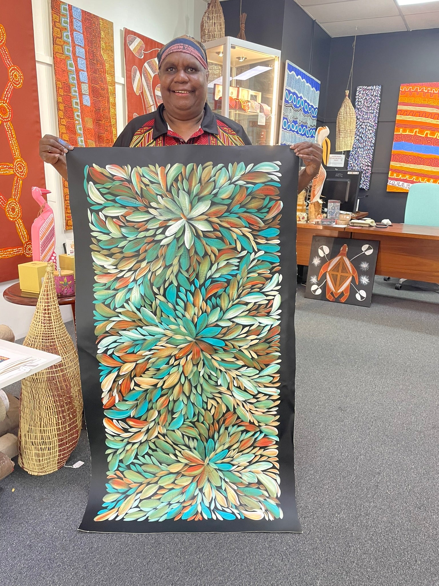 Louise Numina Napananka - Bush Medicine Leaves .86-14
