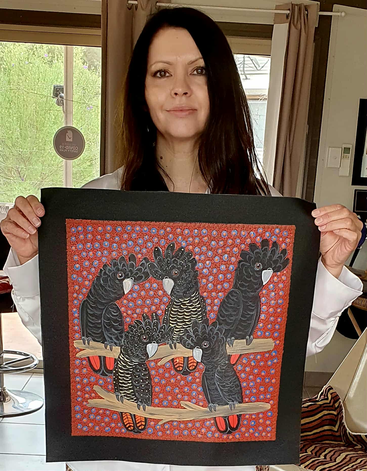 Kathleen Buzzacott - Redtail Black Cockatoos .88-18